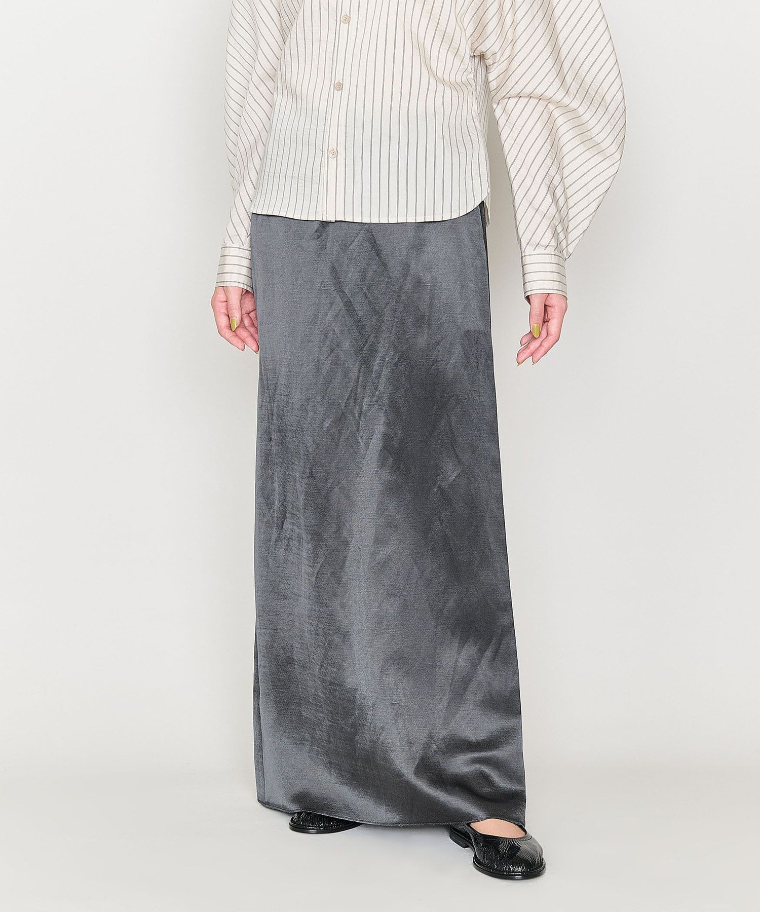 ＜H＞ナイロンポリウレタン ジャージー ロングスカート H＞ナイロンポリウレタン ジャージー ロングスカート｜ユナイテッド