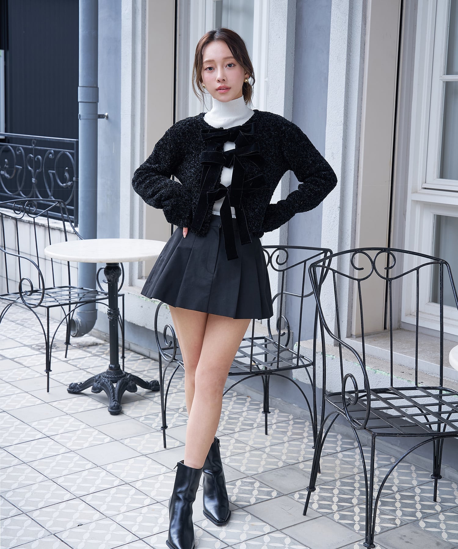 EIMY ISTOIRE｜フロントリボンニットトップス | Rakuten Fashion(楽天