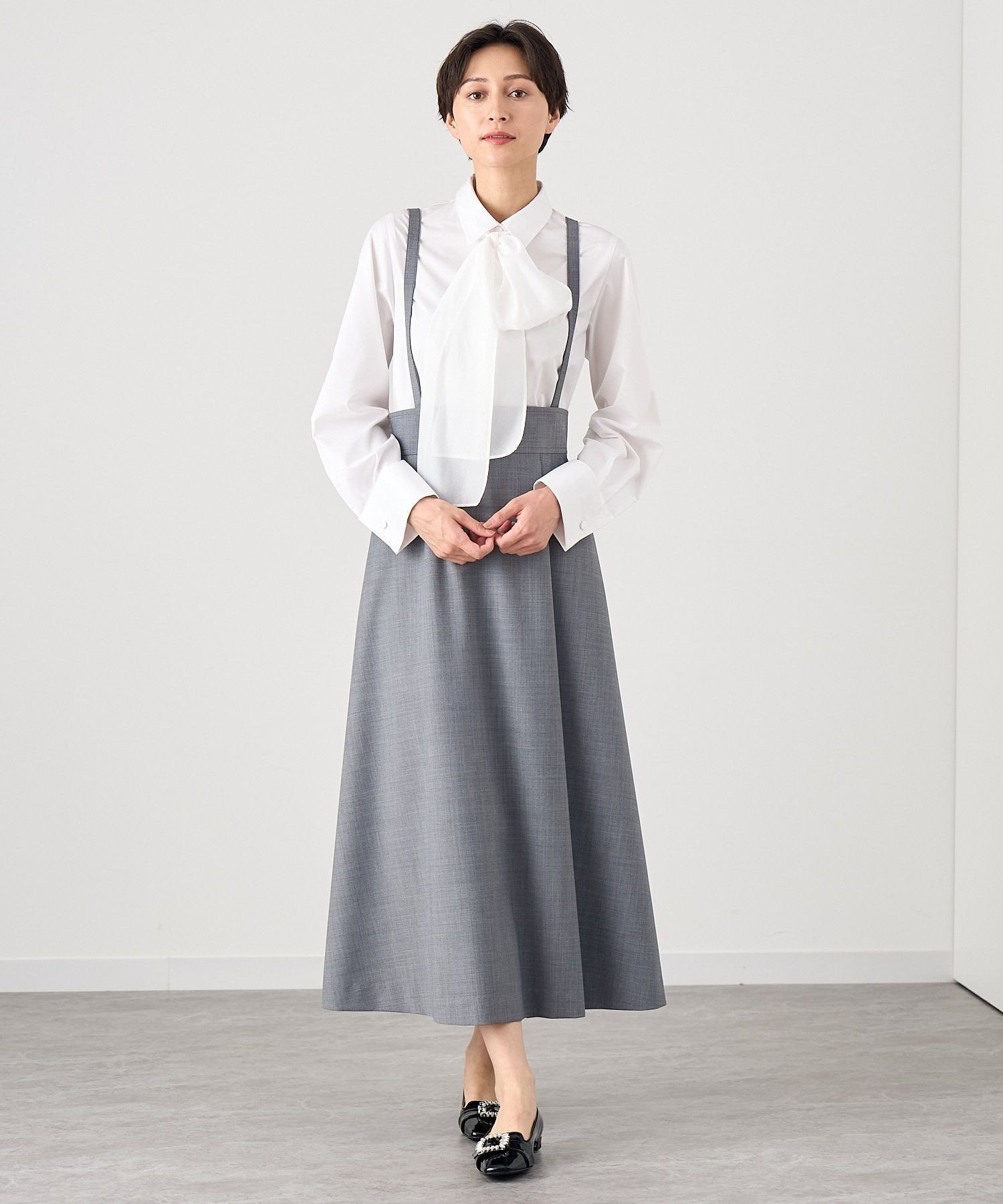 ANAYI｜【セットアップ対応商品】ウールトロピカル ジャンパースカート