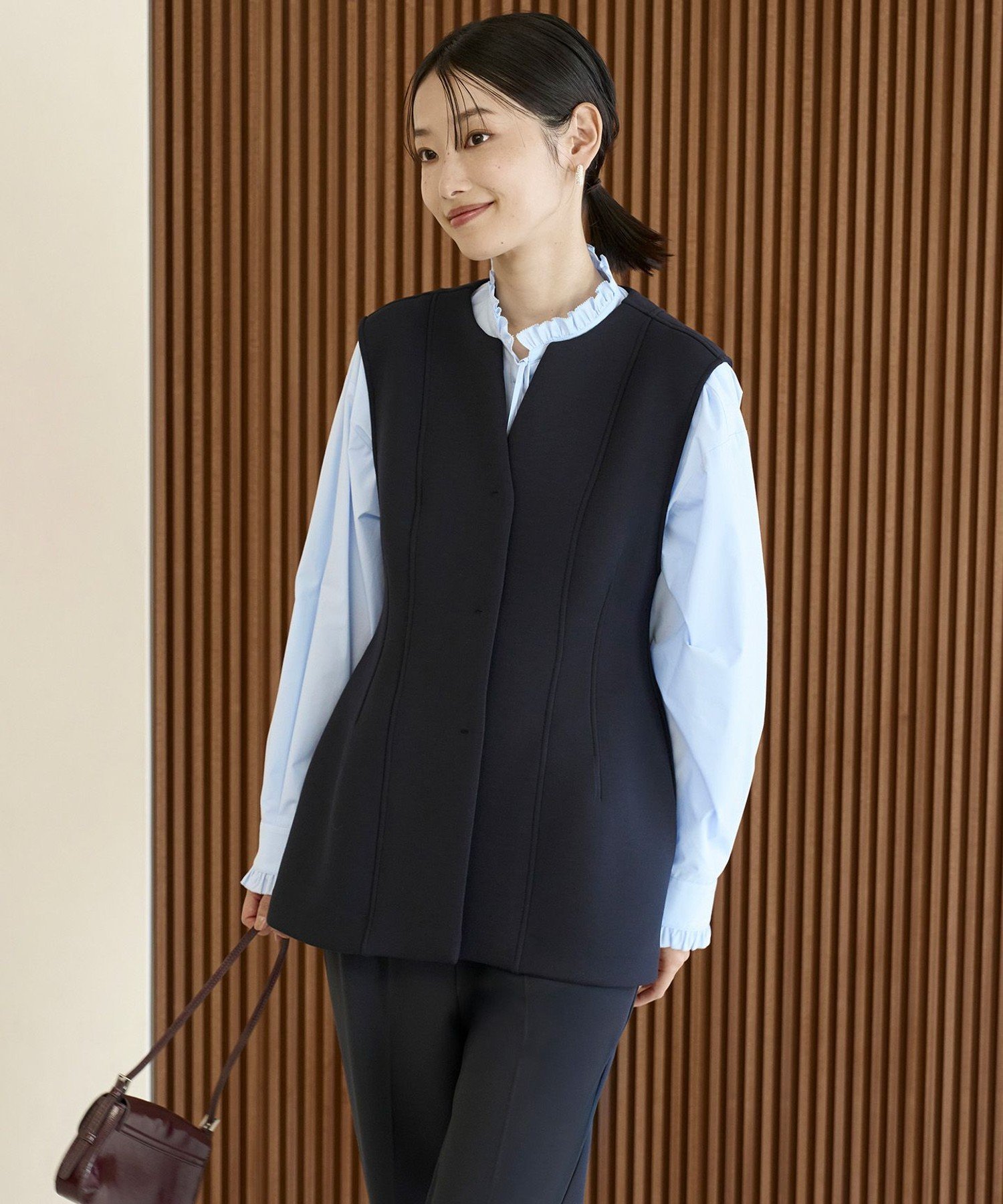 楽天市場】ネイビー（ベスト・ジレ｜トップス）：レディース