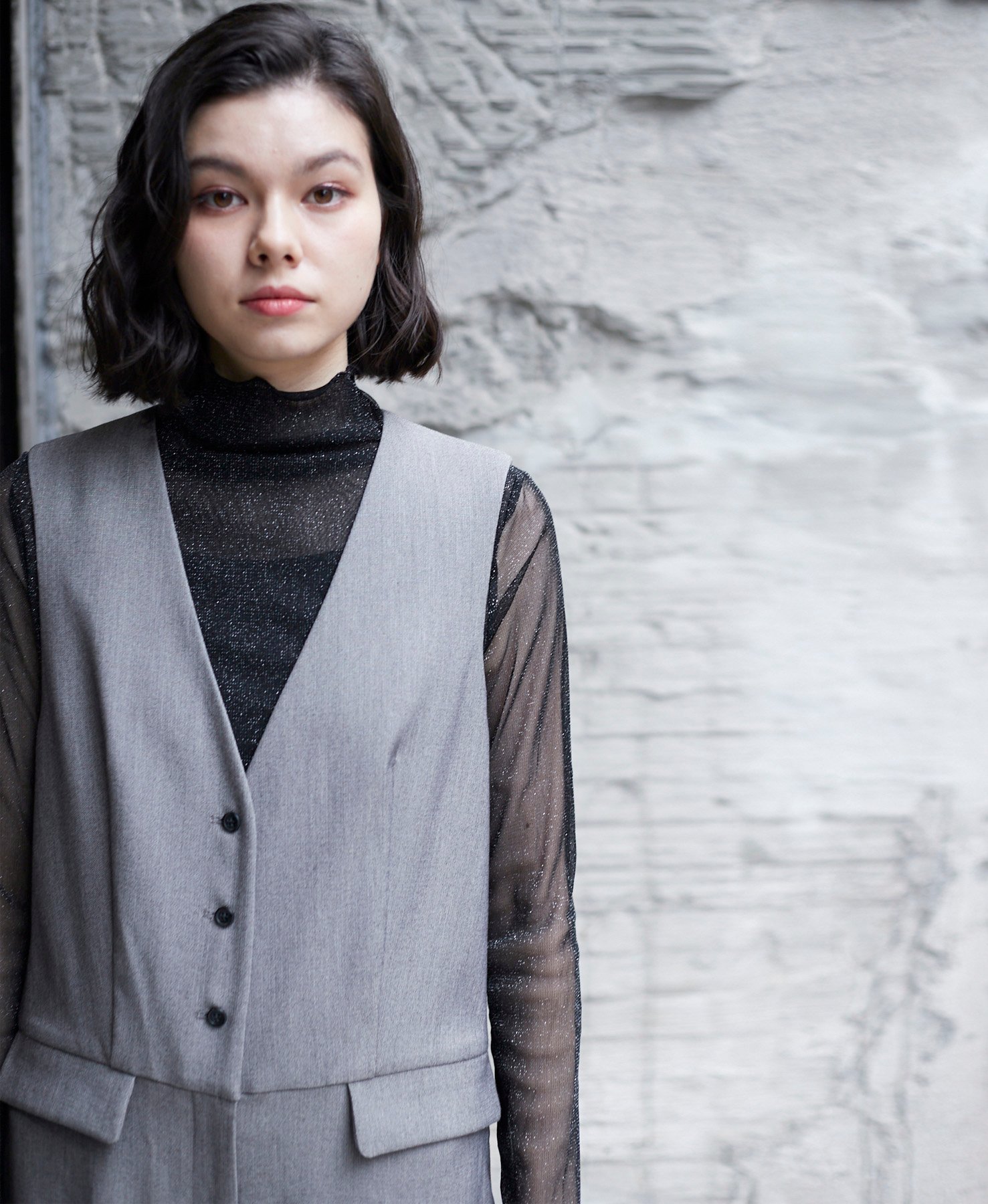 SMILE ORCHID｜ノースリーブVネックオールインワンパンツつなぎ