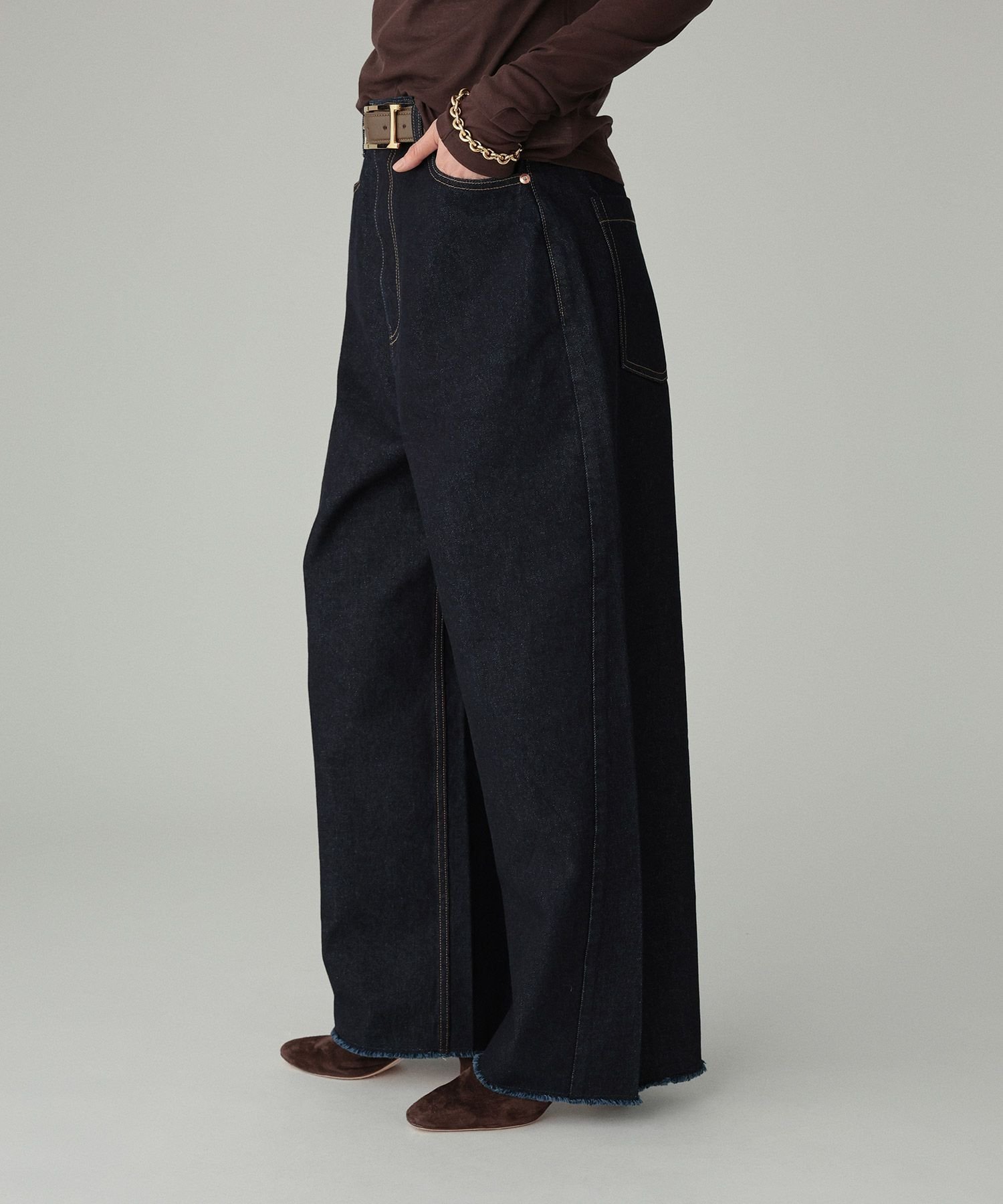 BABYLONE｜バレルレッグデニムパンツ | Rakuten Fashion(楽天