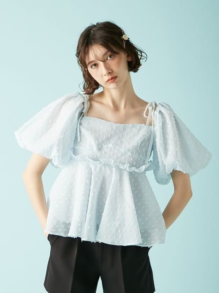 LILY BROWN｜3wayジャガードペプラムビスチェ | Rakuten Fashion(楽天