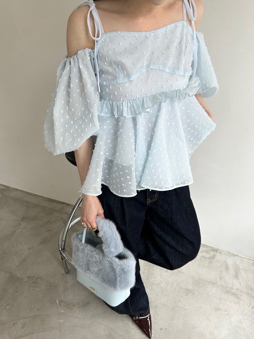 LILY BROWN｜3wayジャガードペプラムビスチェ | Rakuten Fashion(楽天