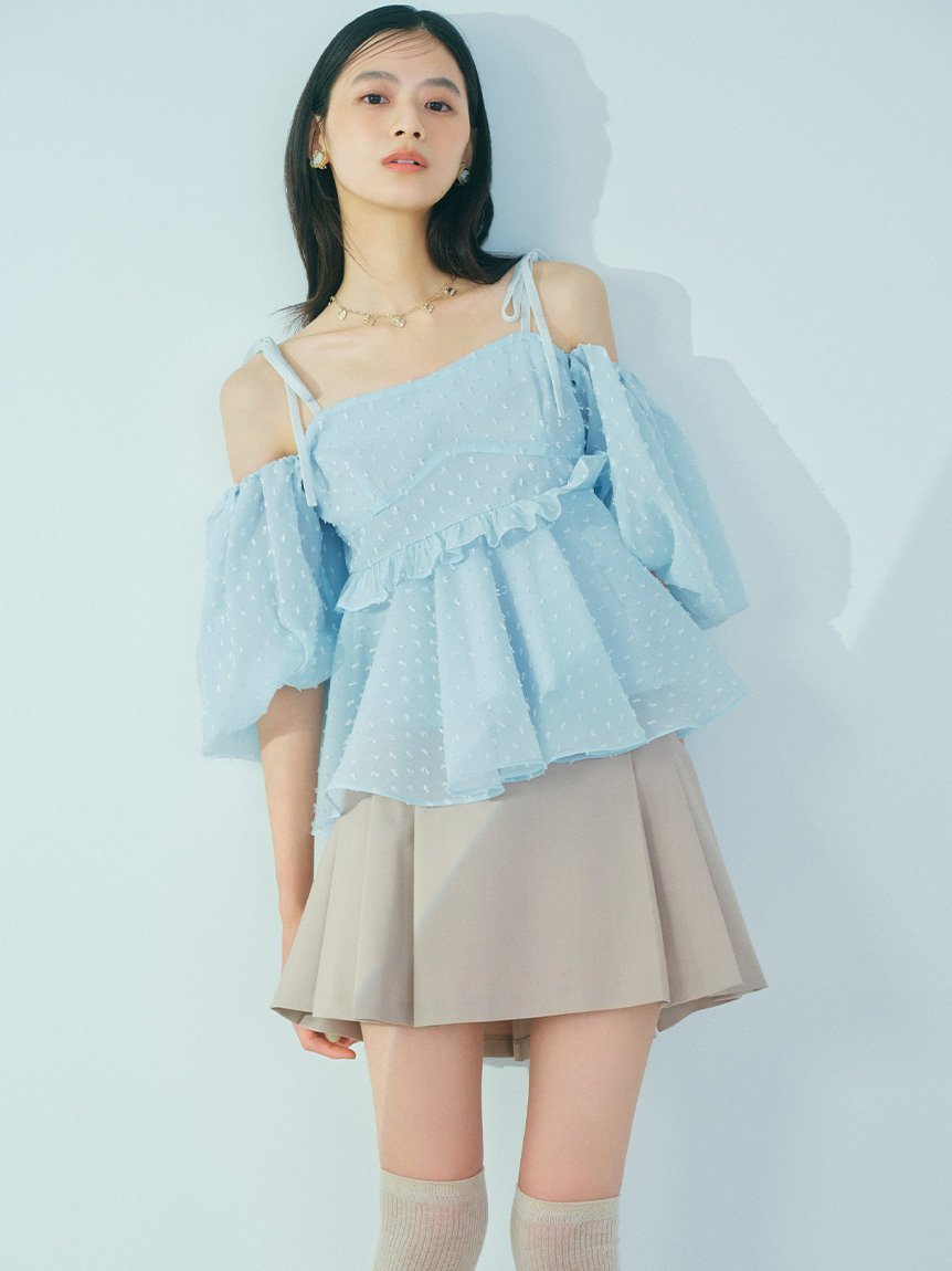 LILY BROWN｜3wayジャガードペプラムビスチェ | Rakuten Fashion(楽天