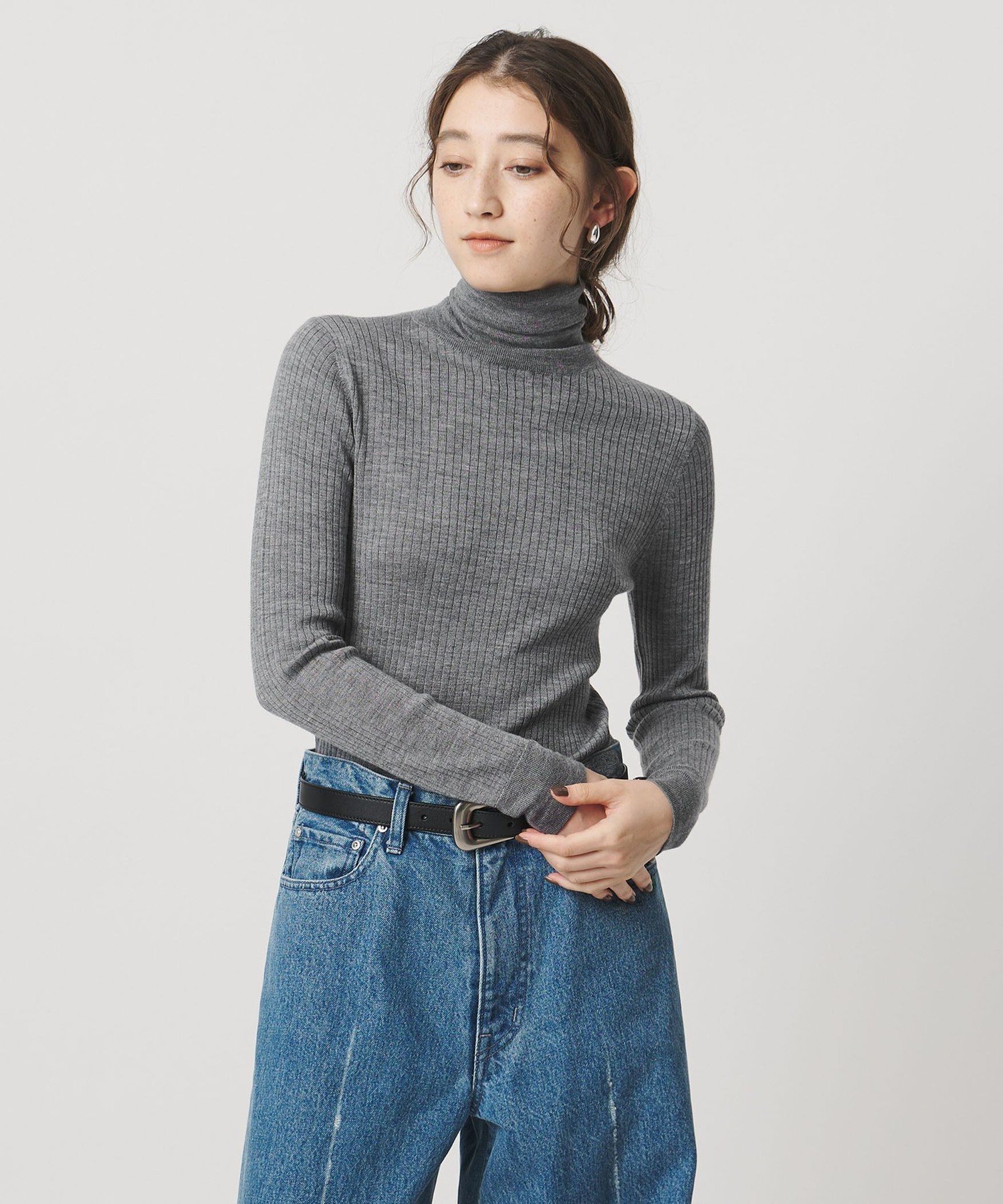 UNITED ARROWS｜リブ タートルネック ニット | Rakuten Fashion(楽天