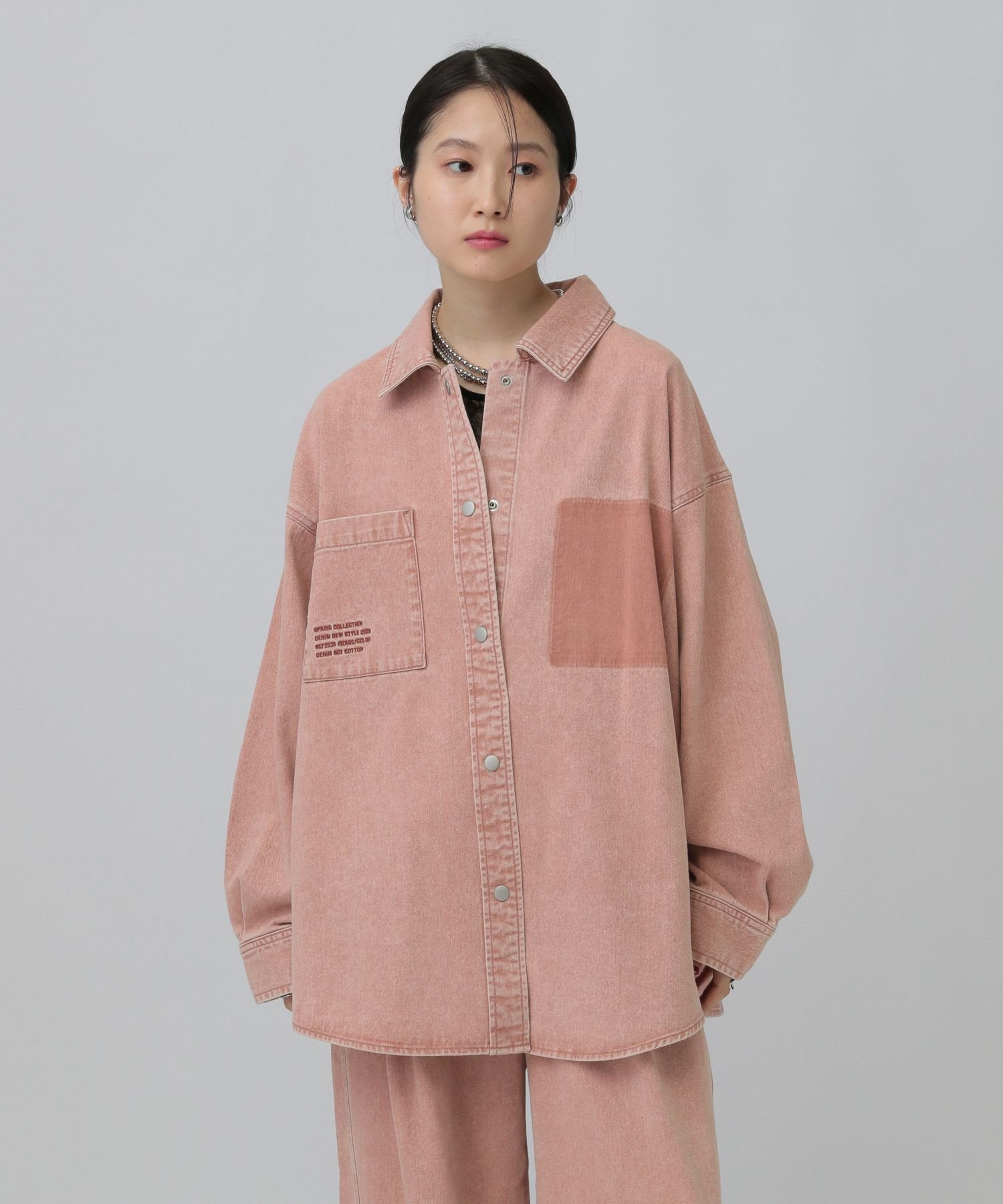 LEPSIM｜刺繍BIGデニムシャツ | Rakuten Fashion(楽天ファッション／旧