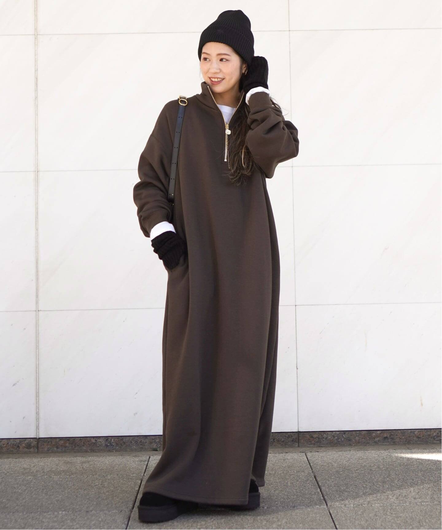 AP STUDIO｜*ウォームジップドレス | Rakuten Fashion(楽天