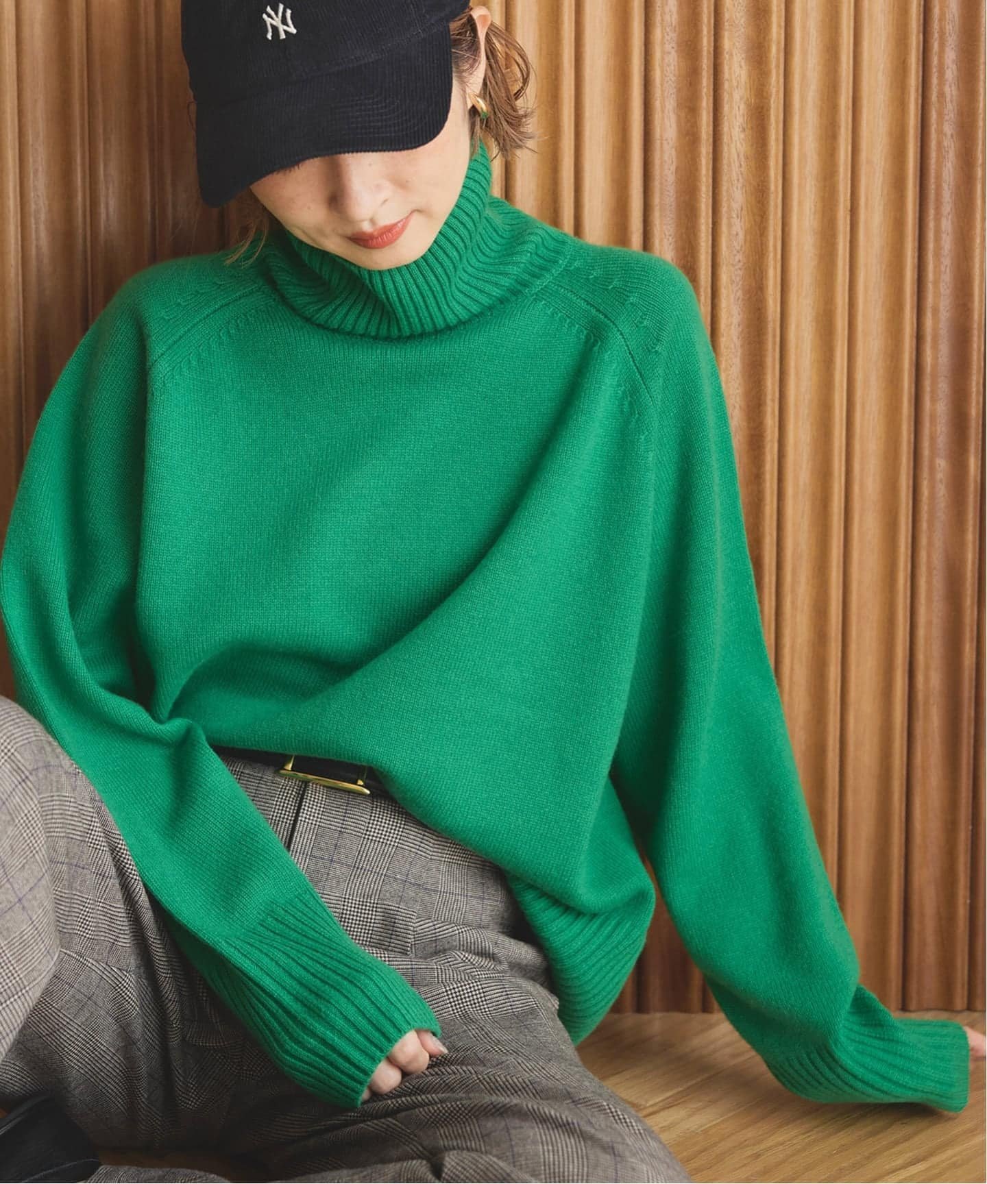 Spick & Span｜ウールカシミヤ ラグランタートルニット | Rakuten