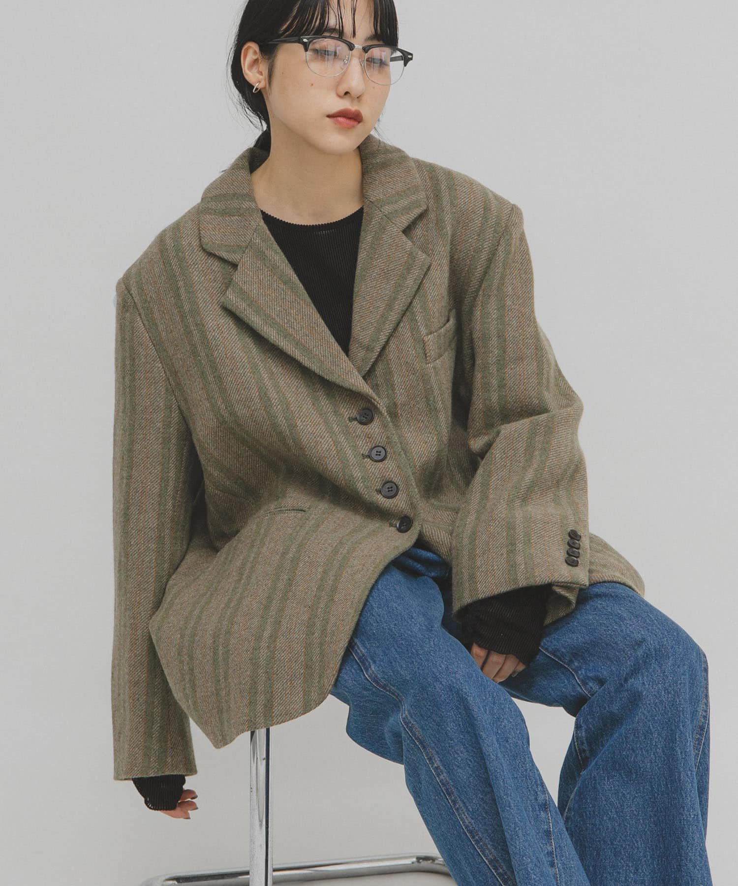 KBF｜ウールMIXテーラードジャケット | Rakuten Fashion(楽天