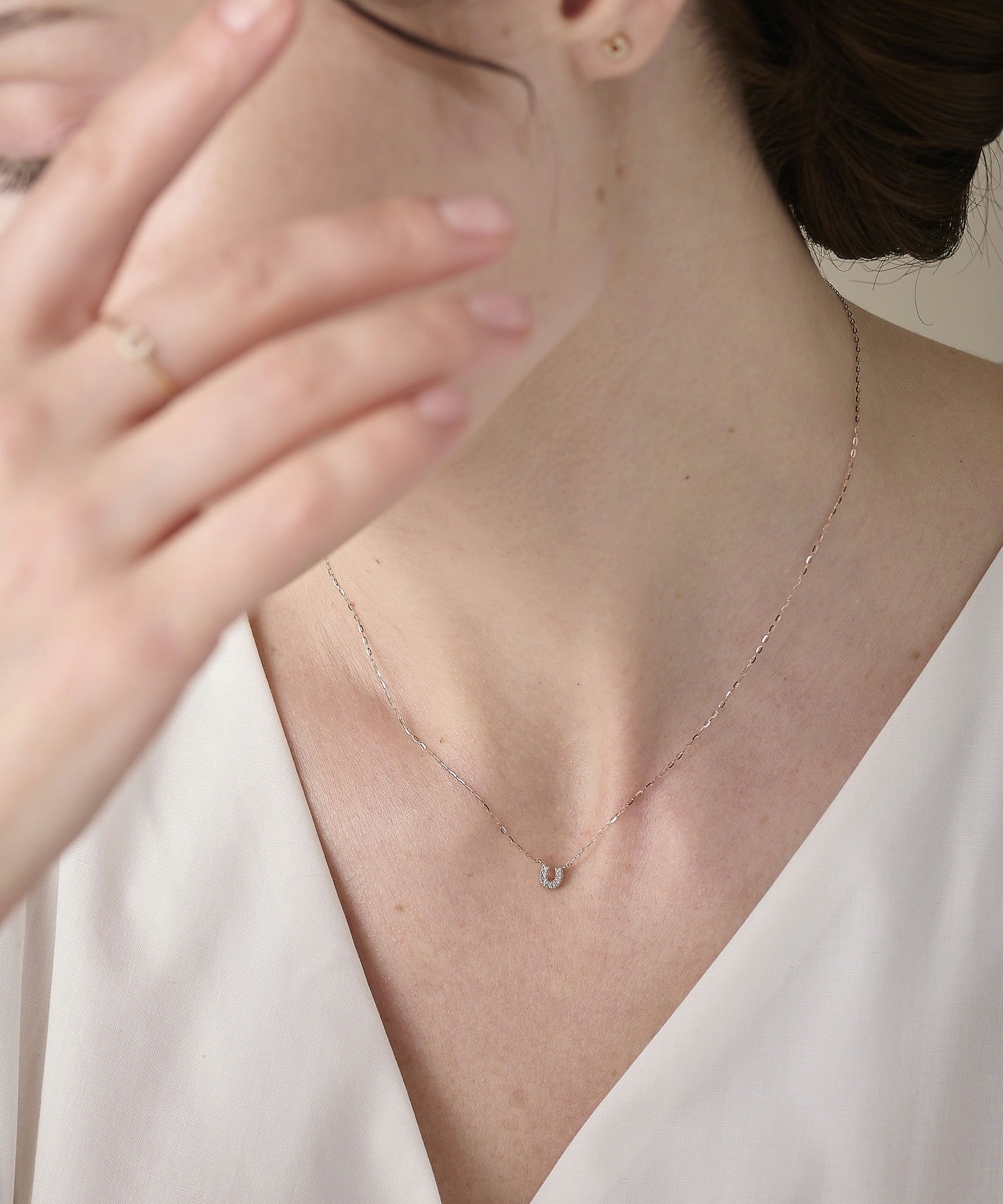 ete｜K10MPG ダイヤモンド ホースシュー ネックレス | Rakuten Fashion