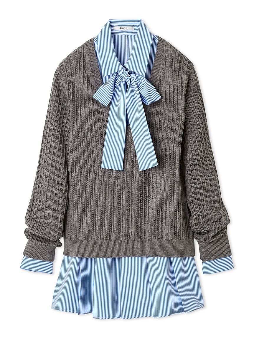 SNIDEL｜シャツコンビチュニック | Rakuten Fashion(楽天ファッション