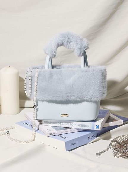 LILY BROWN｜エコファーコンビマルチウェイトート | Rakuten Fashion