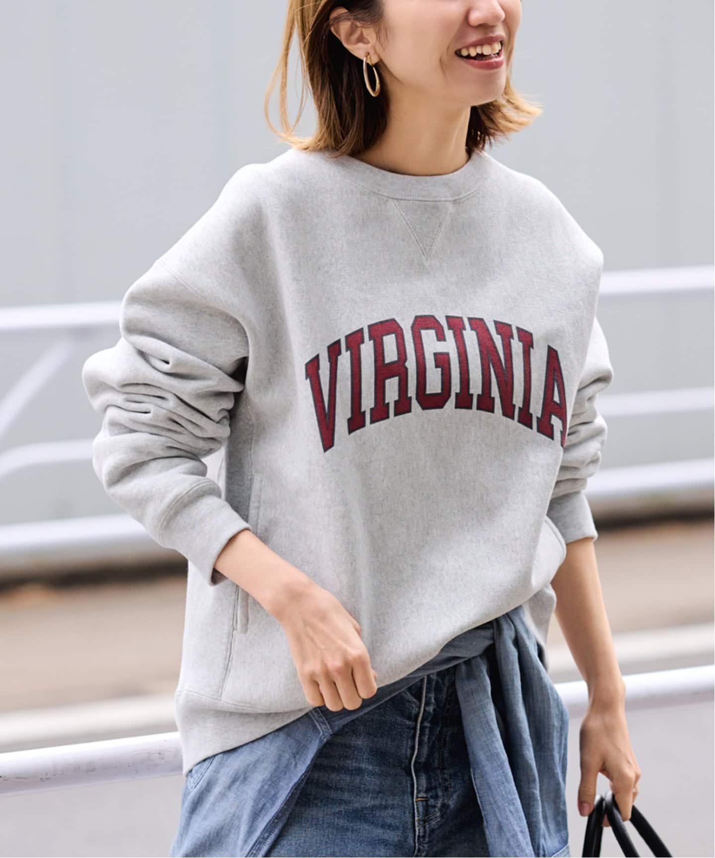 FRAMeWORK｜Champion 別注リバースウィーブ ロゴスウェットポケット