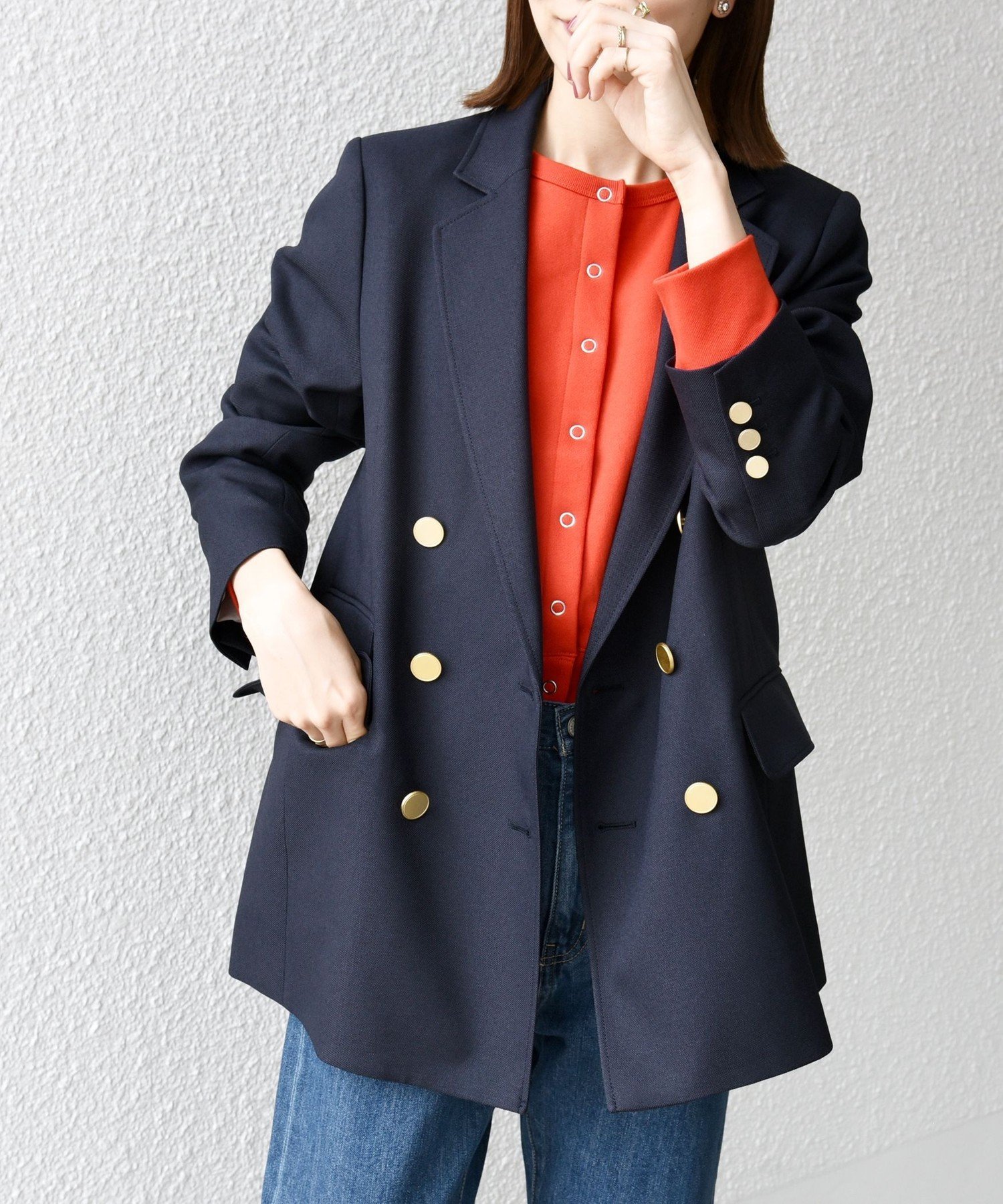 SHIPS any:〈洗濯機可能〉アイビー ブレザー ダブル ジャケット＊38 SHIPS any:〈洗濯機可能〉アイビー ブレザー ダブル ジャケット