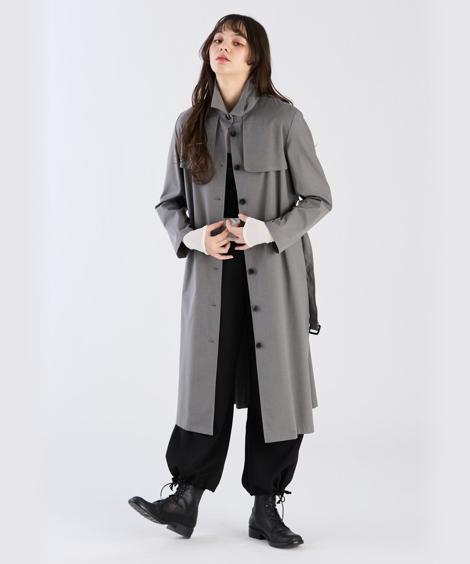 agnes b.｜ベーシック ツイル トレンチコート | Rakuten Fashion(楽天