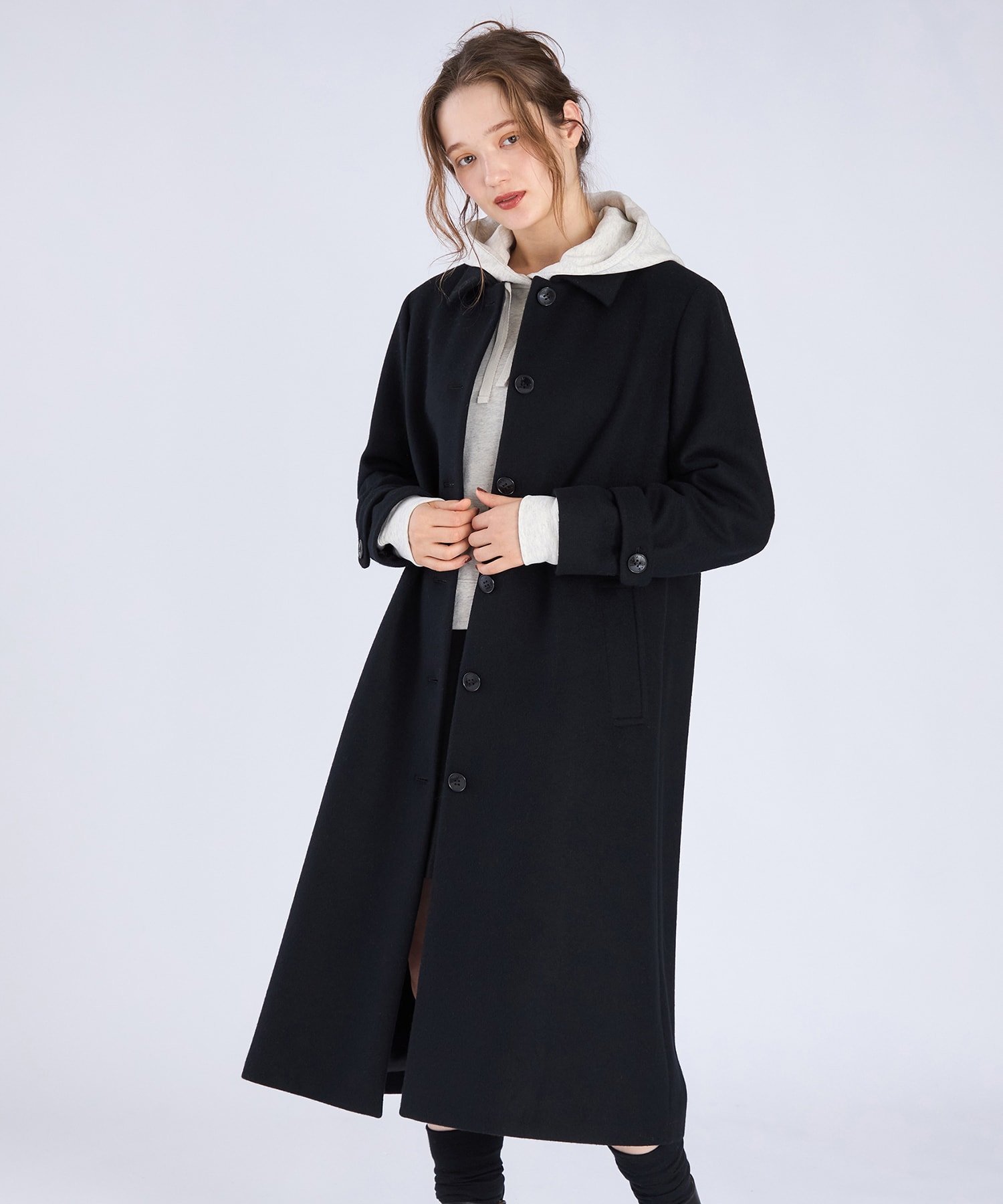 agnes b.｜ラムウールロングコート | Rakuten Fashion(楽天