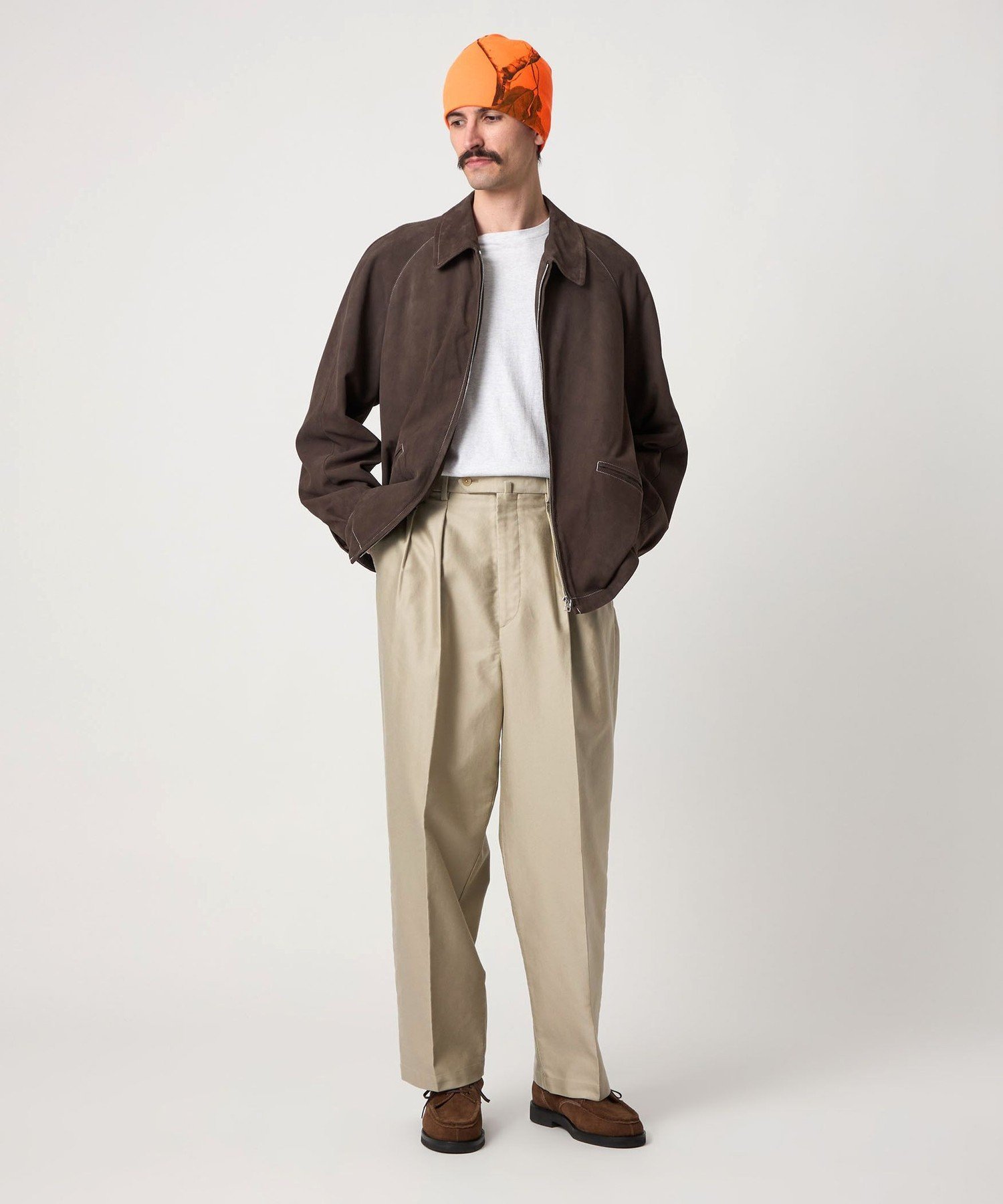 【即発送】カベ モールスキン インツープリーツ ドレス トラウザーズ BEAUTY&YOUTH UNITED ARROWS｜<Steven Alan> カベ モールスキン イン