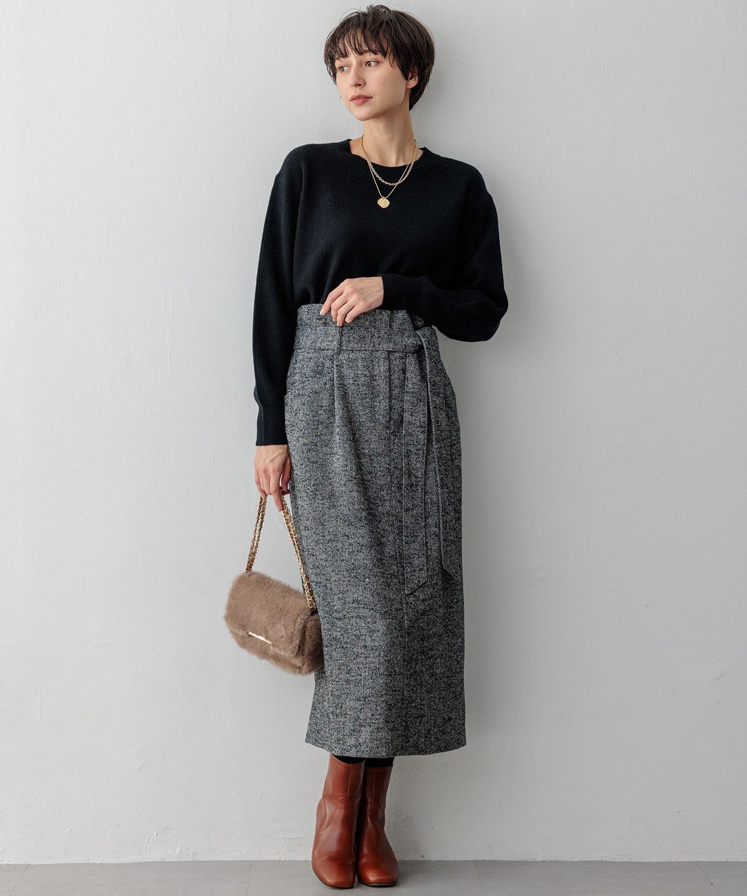 23区｜【洗える】ウールカシミヤ クルーネック ニット | Rakuten