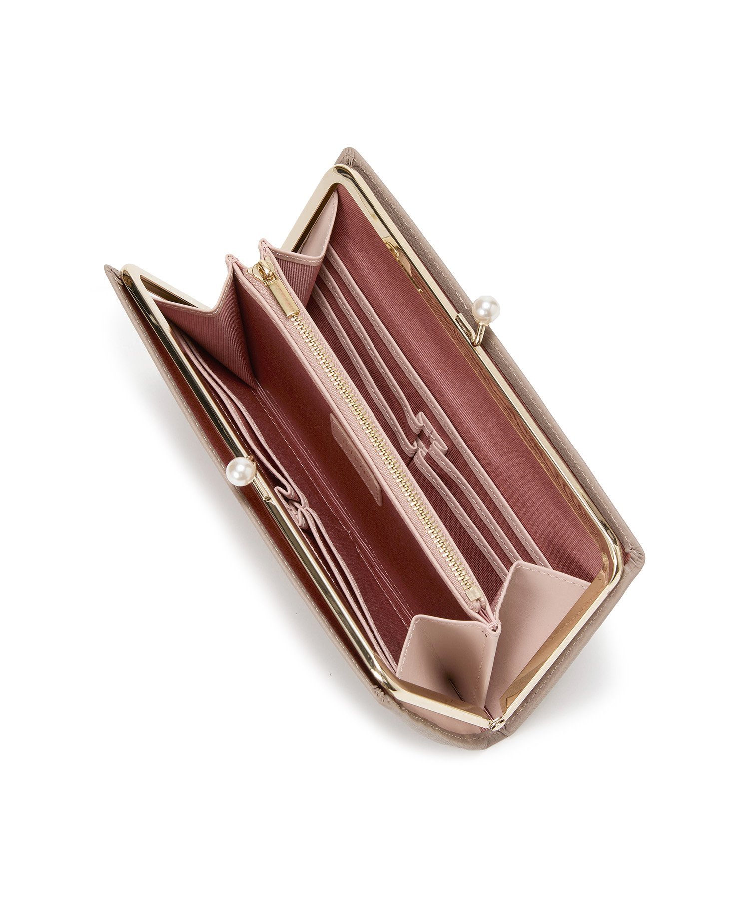 TOPKAPI｜【TOPKAPI】シュリンクレザー パール がま口 長財布