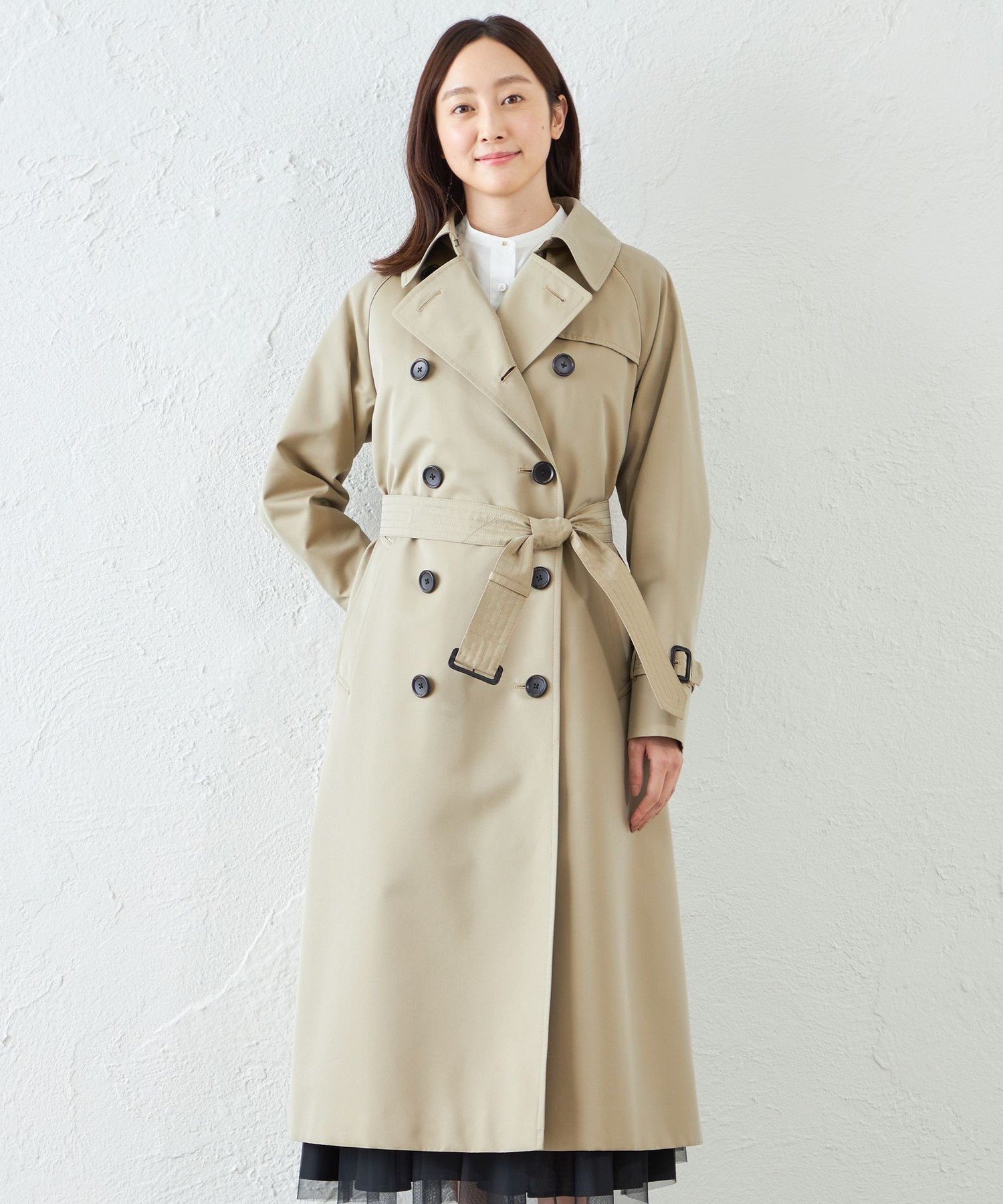 so close　ディノス　新品タグ付 絹100%ライナー付 トレンチコート S So Close,｜通販 - ディノス