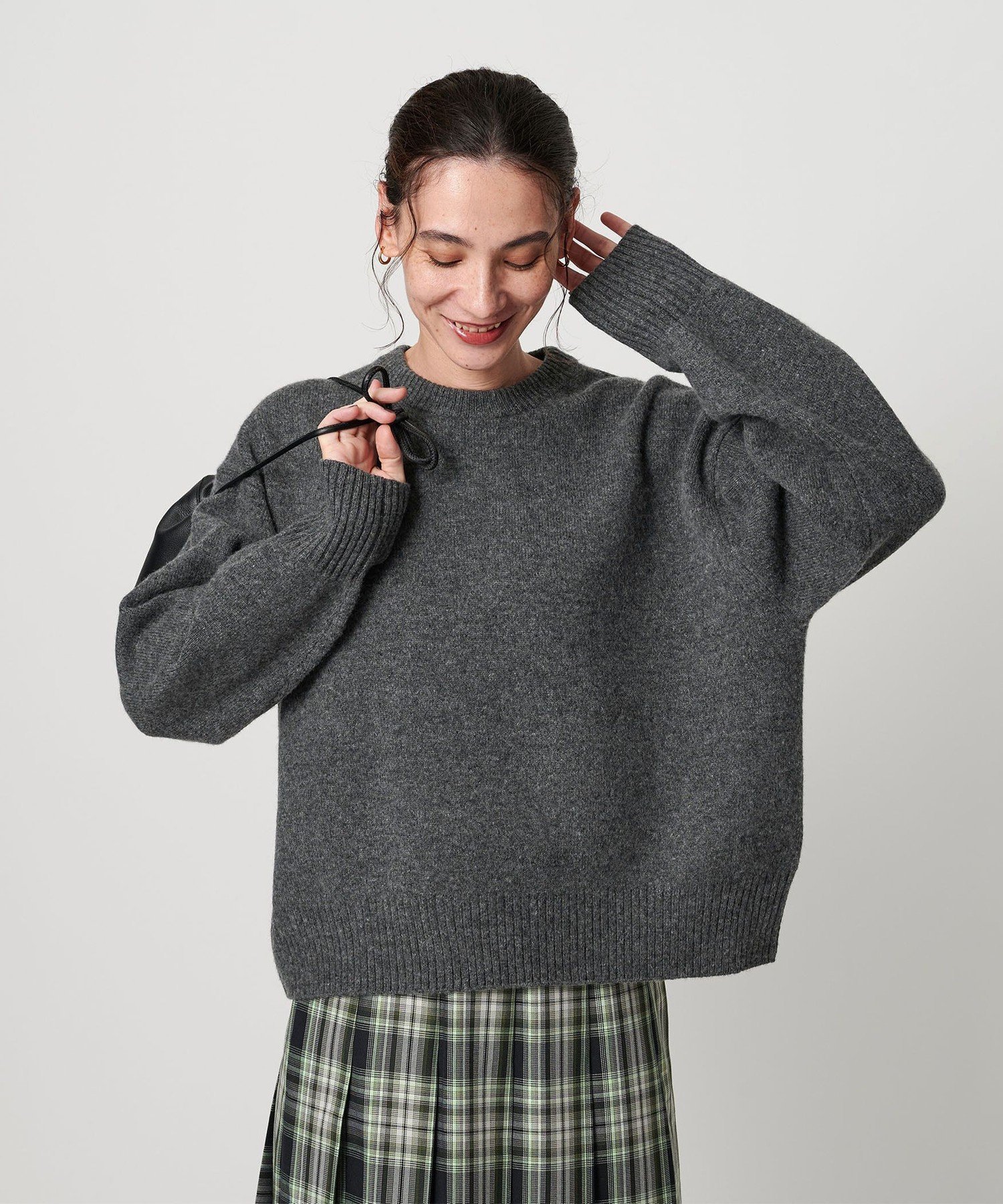 BEAUTY&YOUTH UNITED ARROWS｜ウールカシミヤ アクア クルーネック