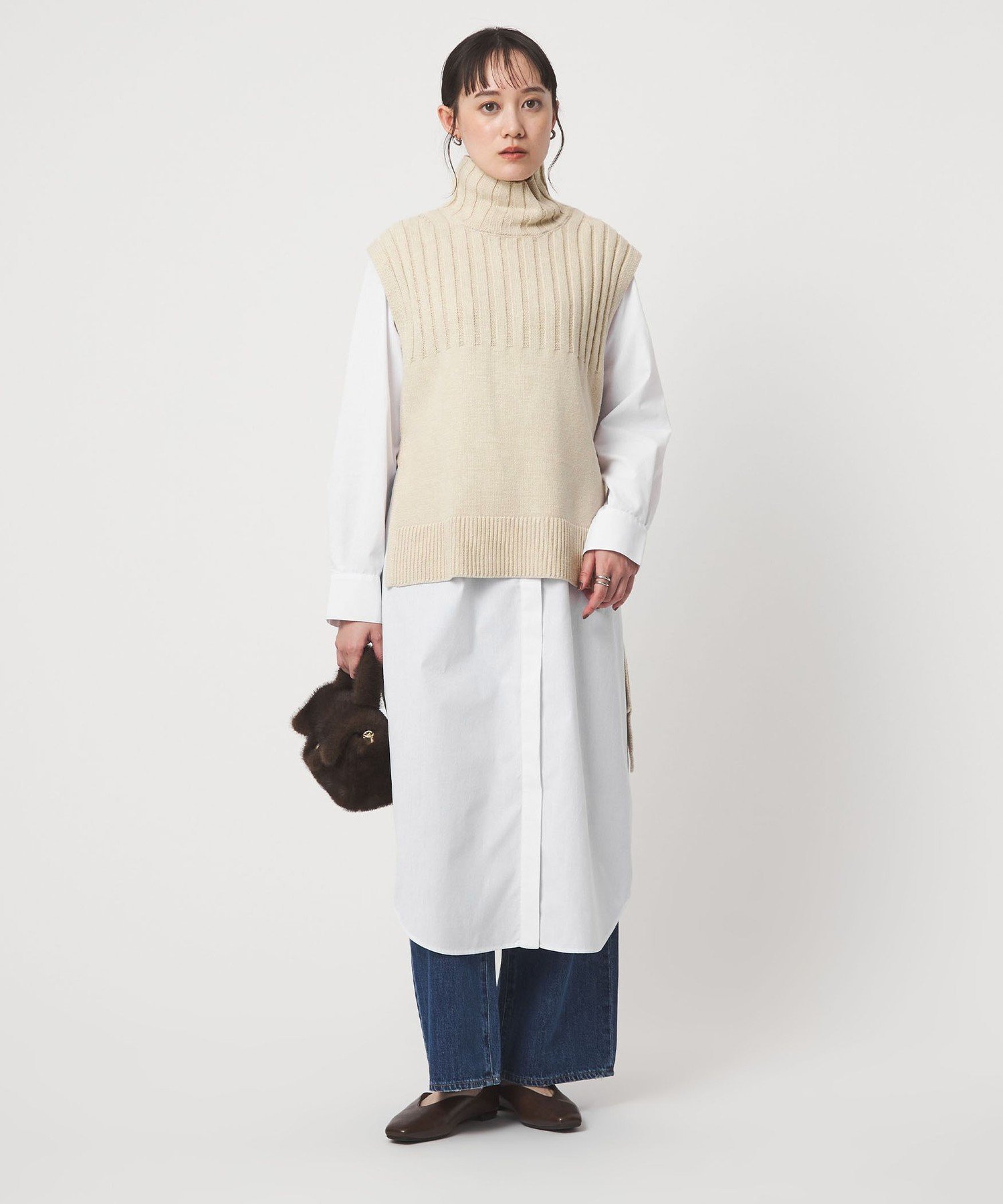 UNITED ARROWS green label relaxing｜ニット ベスト * シャツ