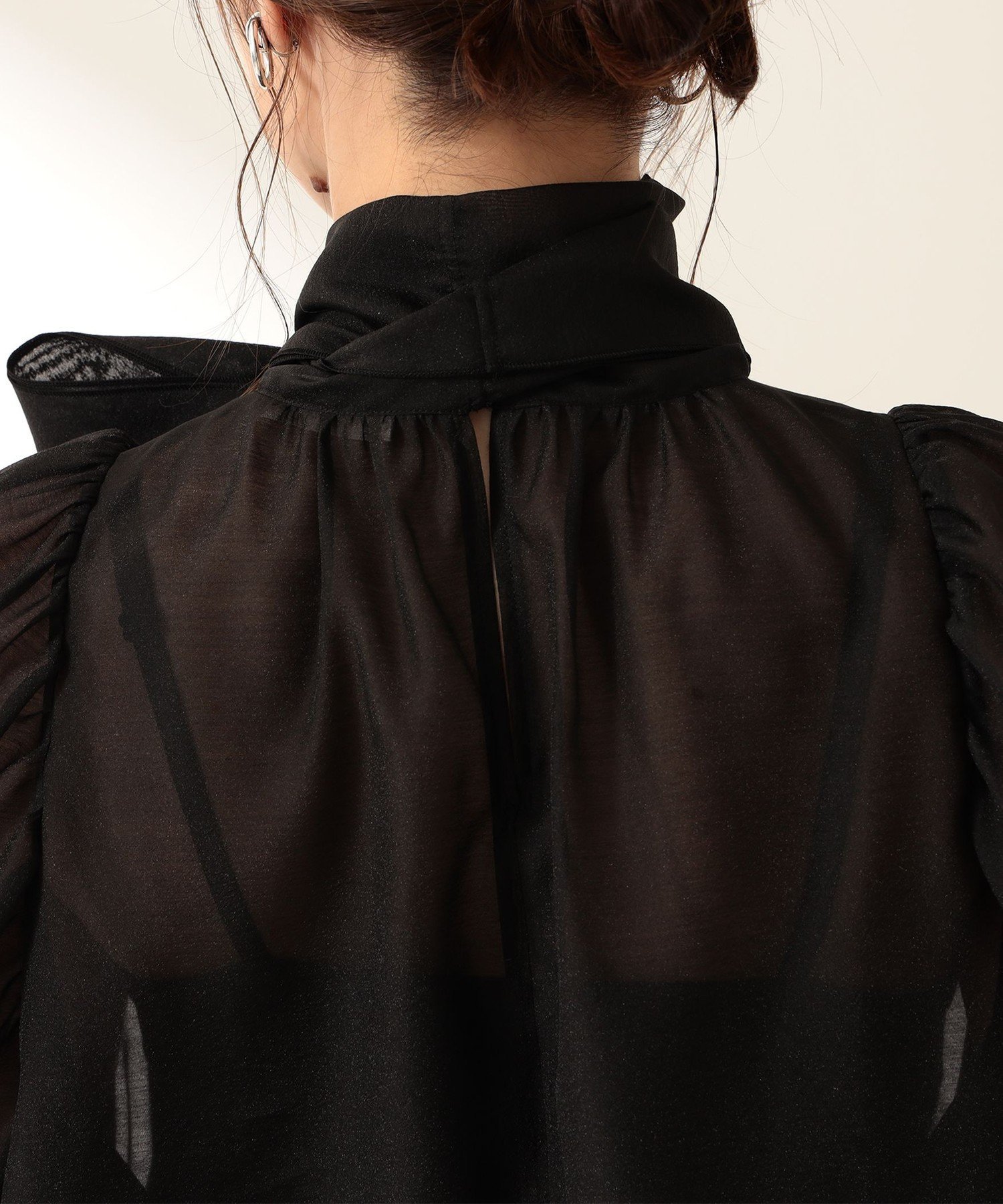 Demi-Luxe BEAMS｜【ビームスの百名品】オーガンジー リボンブラウス