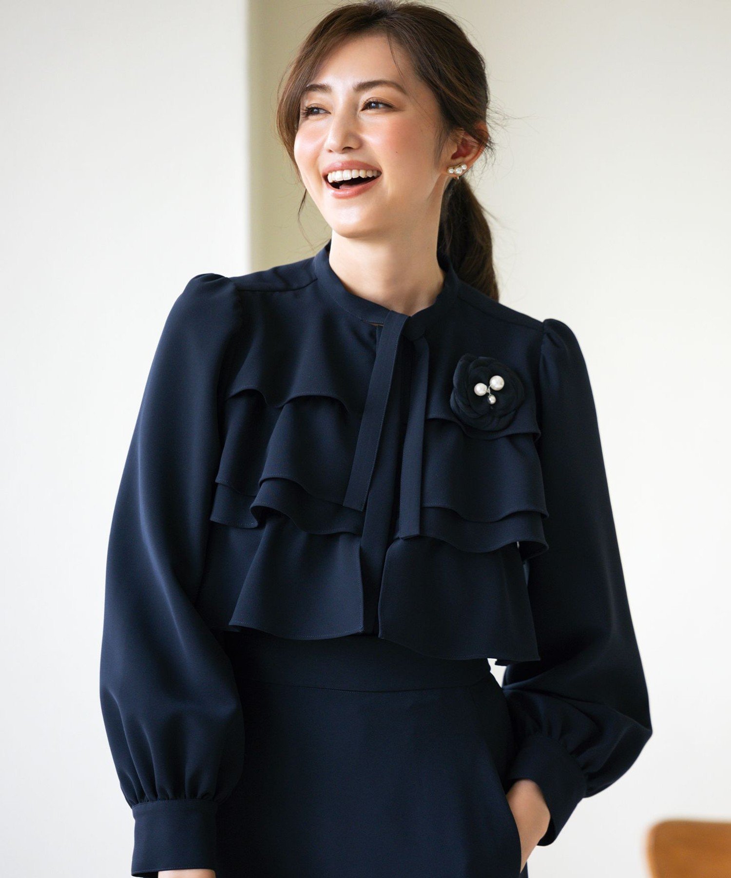 組曲｜【VERY3月号掲載・KUMIKYOKU NAVY】コンフォータブルドレープ