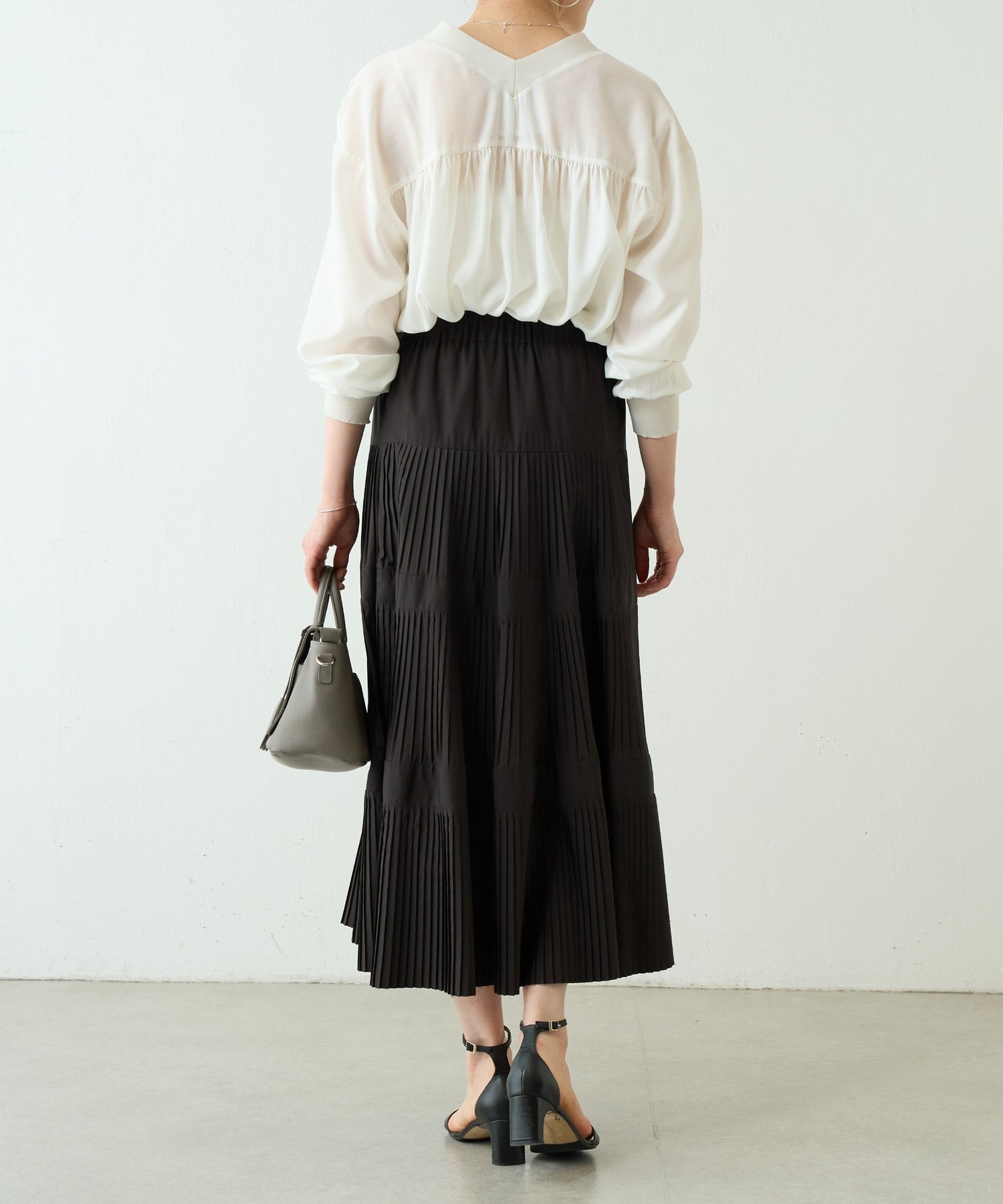 BEARDSLEY｜プリーツティアードスカート | Rakuten Fashion(楽天