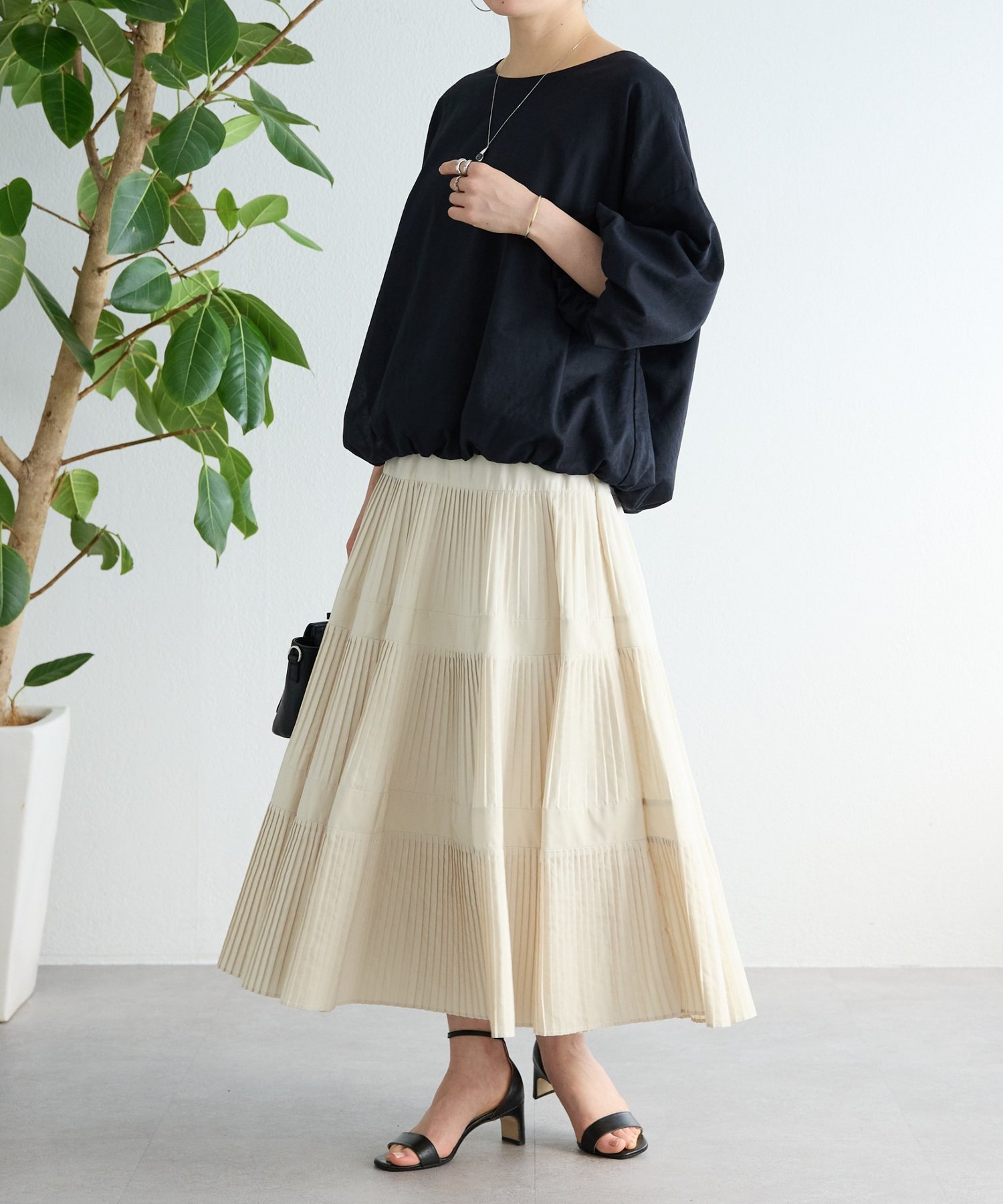 BEARDSLEY｜プリーツティアードスカート | Rakuten Fashion(楽天