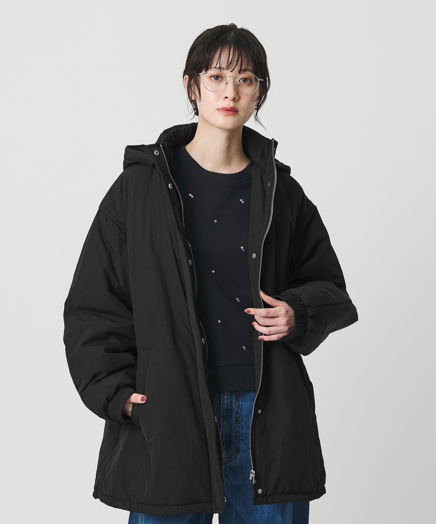 BEAUTY&YOUTH UNITED ARROWS｜ナイロン パフ フードブルゾン | Rakuten