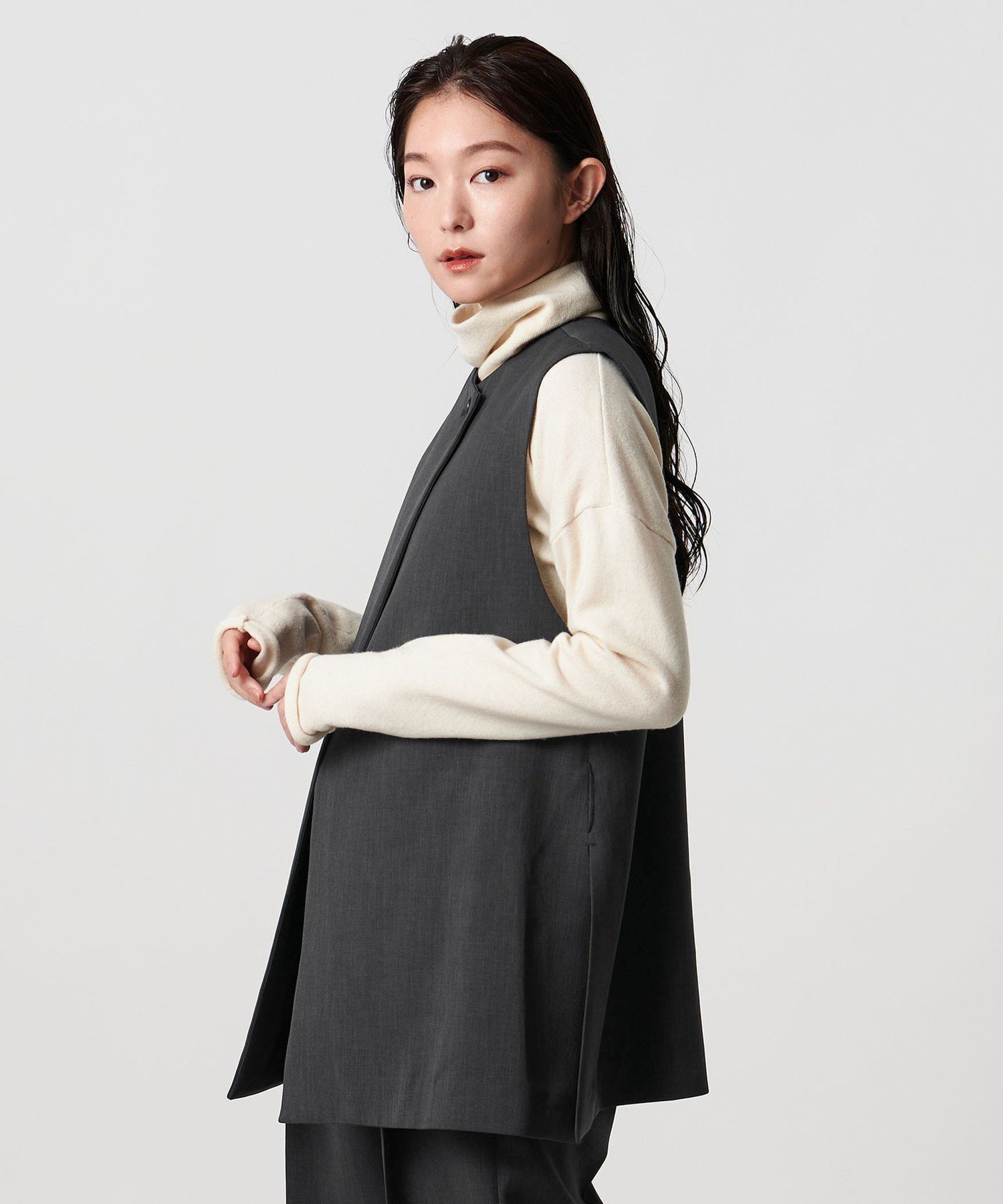 MARW UNITED ARROWS ウエスト ベルト ジレ 無限ジレ MARW UNITED ARROWS＞ウエスト ベルト ジレ