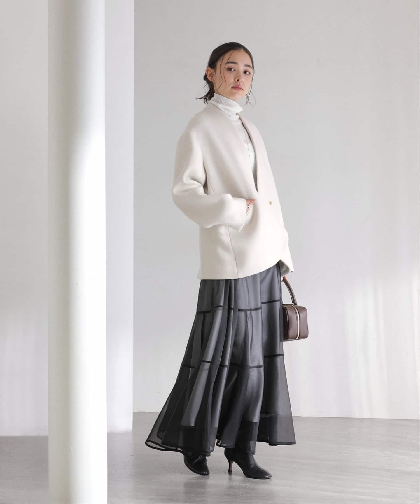 La Totalite｜ノーカラーショートコート | Rakuten Fashion(楽天