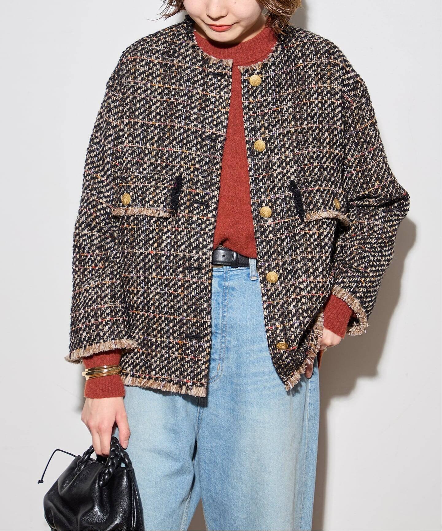 JOURNAL STANDARD L'ESSAGE｜【SP】GIOLICAツイードWIDEジャケット