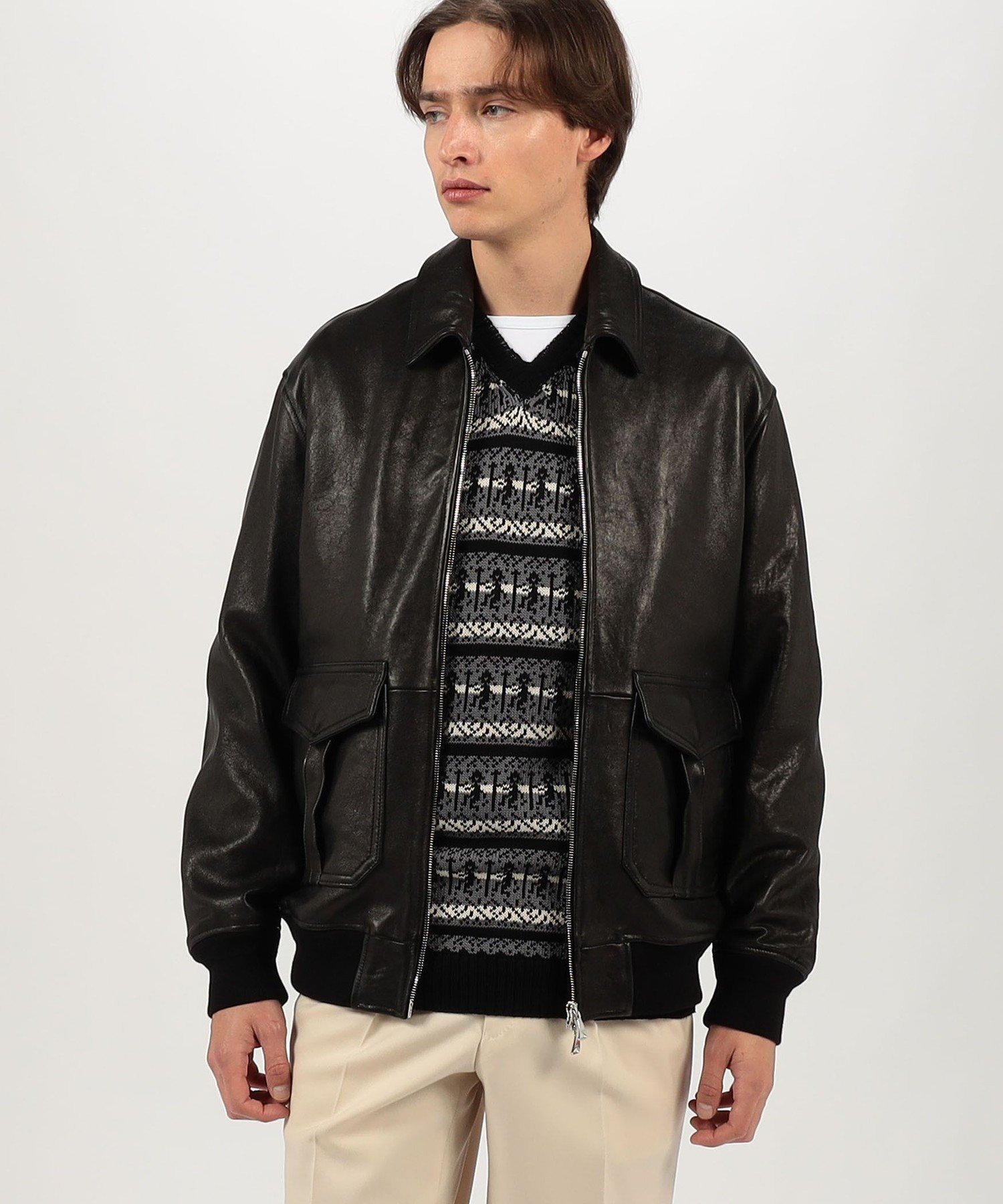 TOMORROWLAND｜【別注】EMMETI AKRON ラムレザー ブルゾン | Rakuten