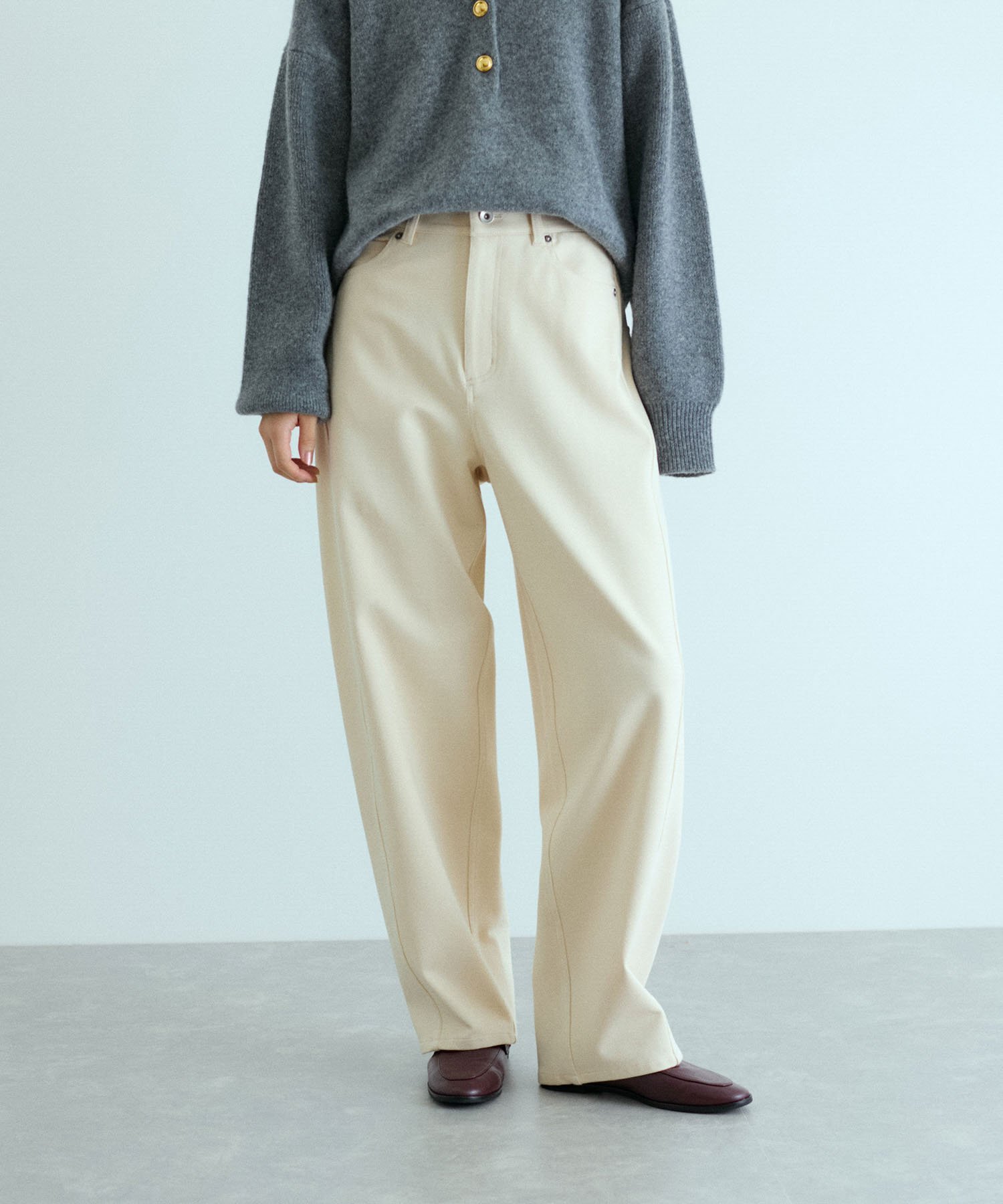 ADAM ET ROPE'｜ハイストレッチカルゼパンツ | Rakuten Fashion(楽天