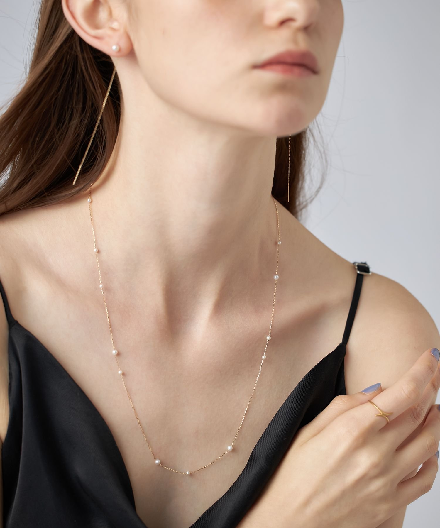 ete｜K10YG パール ロングネックレス | Rakuten Fashion(楽天