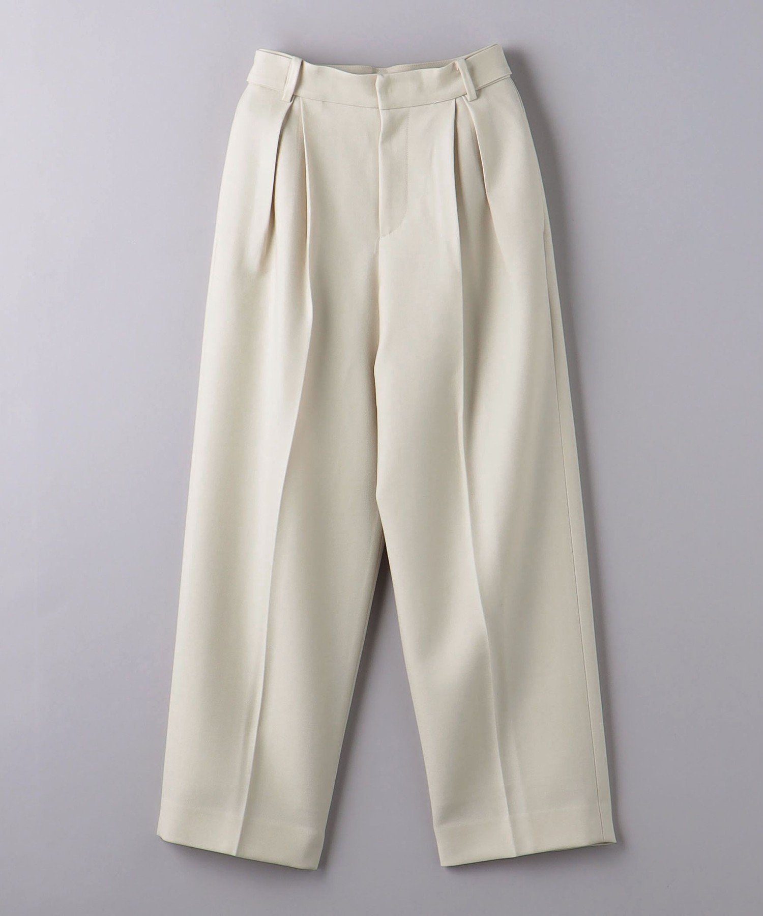 完売品<AEWEN MATOPH>ツイル タック パンツ　オフホワイト AEWEN MATOPH＞ツイル タック パンツ