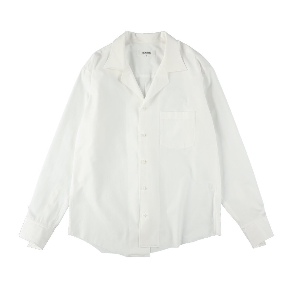 sulvam アシンメトリーダブルカラー長袖シャツ sulvam（サルバム）の「ダブルカラーシャツ（）」 - WEAR