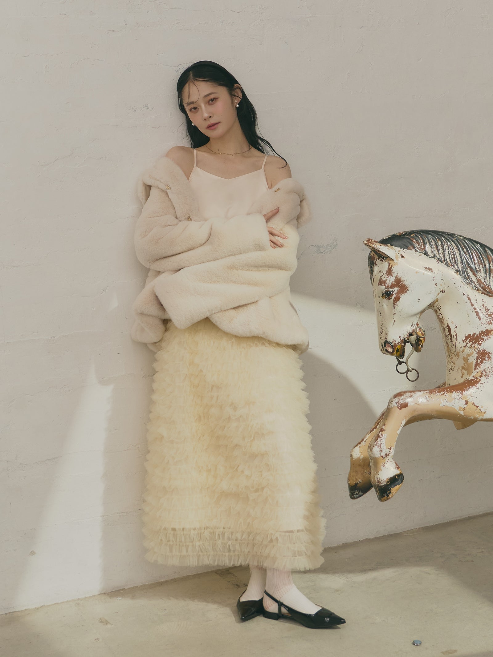 Olu.｜ボリュームチュールキャミワンピース | Rakuten Fashion(楽天