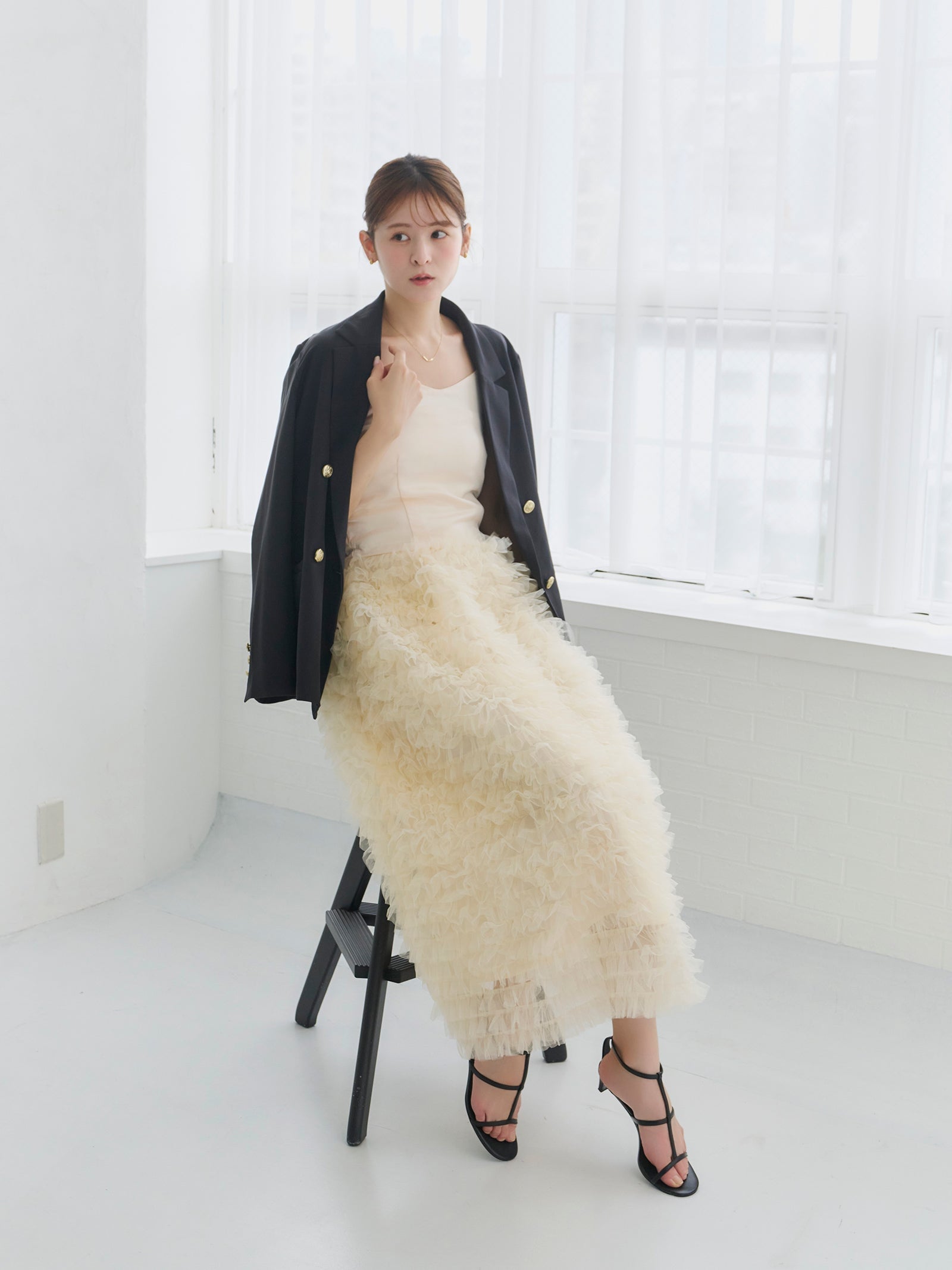 Olu.｜ボリュームチュールキャミワンピース | Rakuten Fashion(楽天