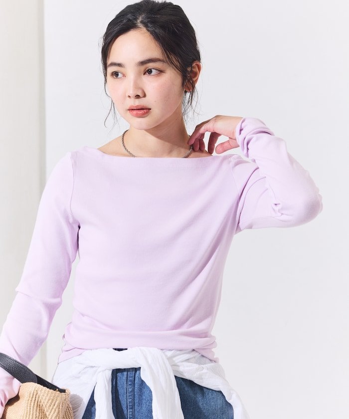 トップス Rakutao FREAK'S STORE｜<新色追加>コットンモダール ボ ートネックロンT/無地