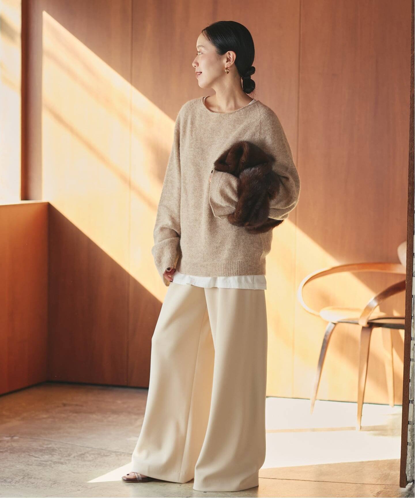 plage｜《追加》Baby Alpaca ラグラン プルオーバー | Rakuten Fashion