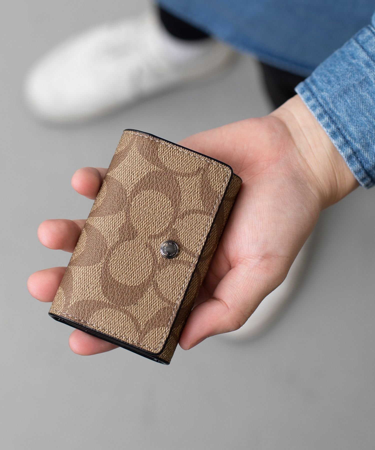 COACH OUTLET｜【公式】5 リング キー ケース シグネチャー キャンバス