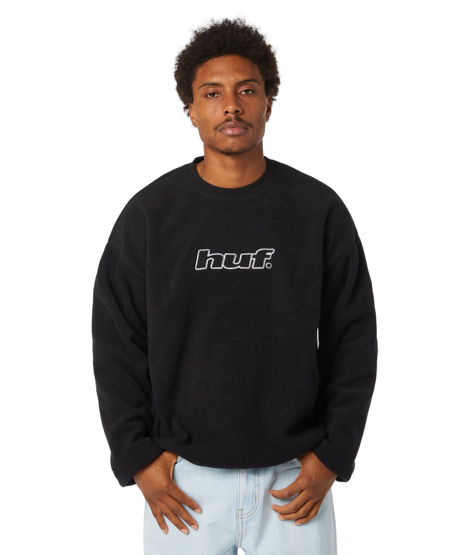 HUF｜H DOT POLAR FLEECE CREWNECK SWEATSHIRT / HUF ハフ フリース