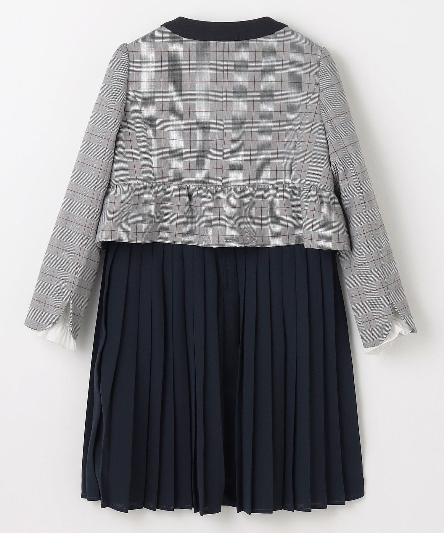 組曲｜【110-140cm】グレンチェックジャケット&プリーツワンピース