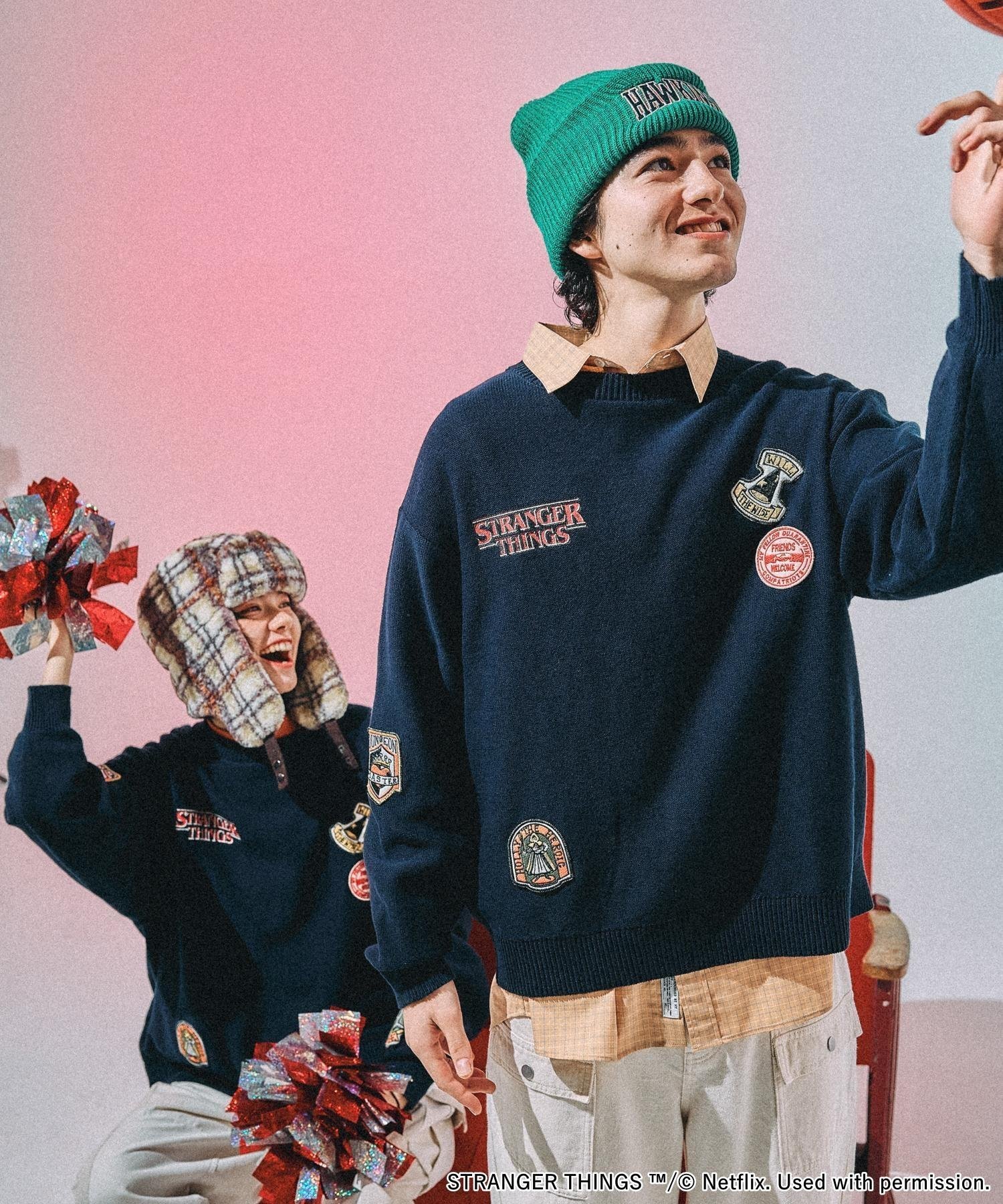 niko and ｜【STRANGER THINGS】コラボ アソートモチーフニット