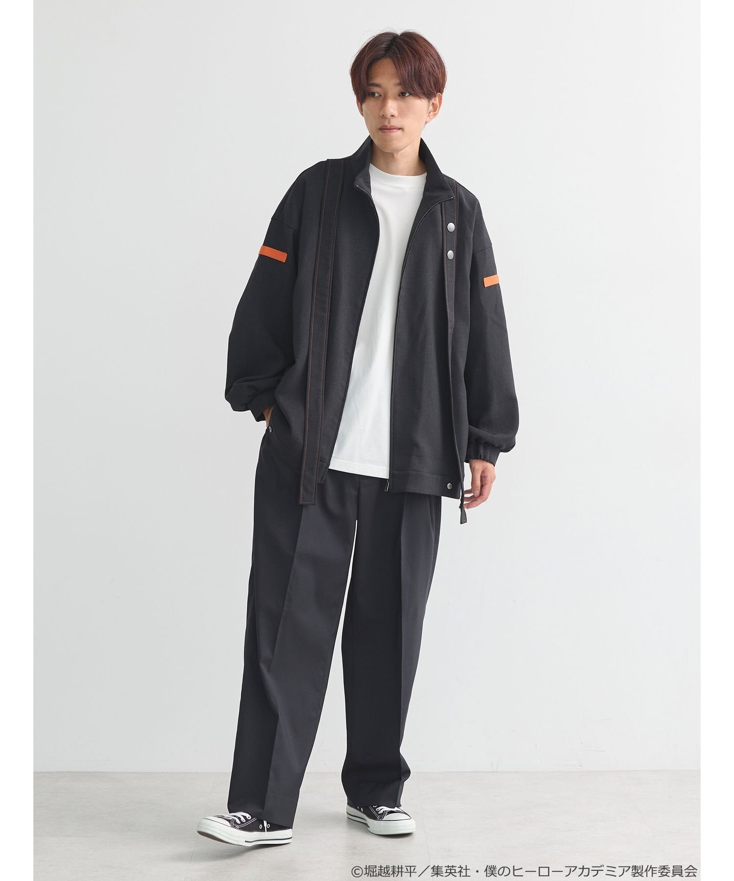 【完売品】L ヒロアカ earth 爆豪勝己 イメージ ブルゾン 僕のヒーローアカデミア＞爆豪勝己 イメージ ブルゾン/earth