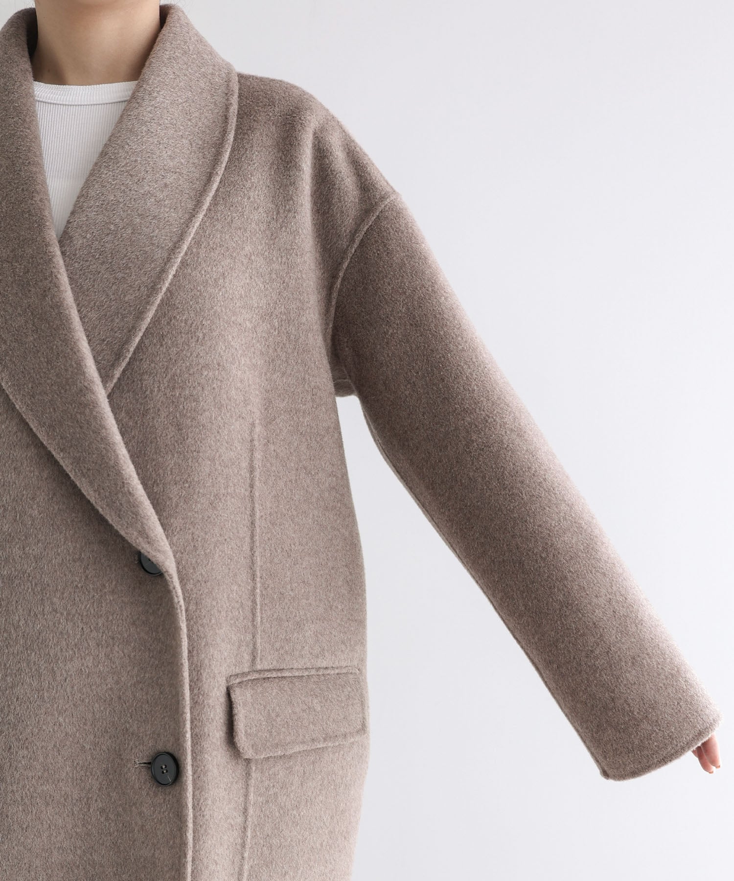 andme｜リバー ダブルコート evernavy エバーネイビー | Rakuten